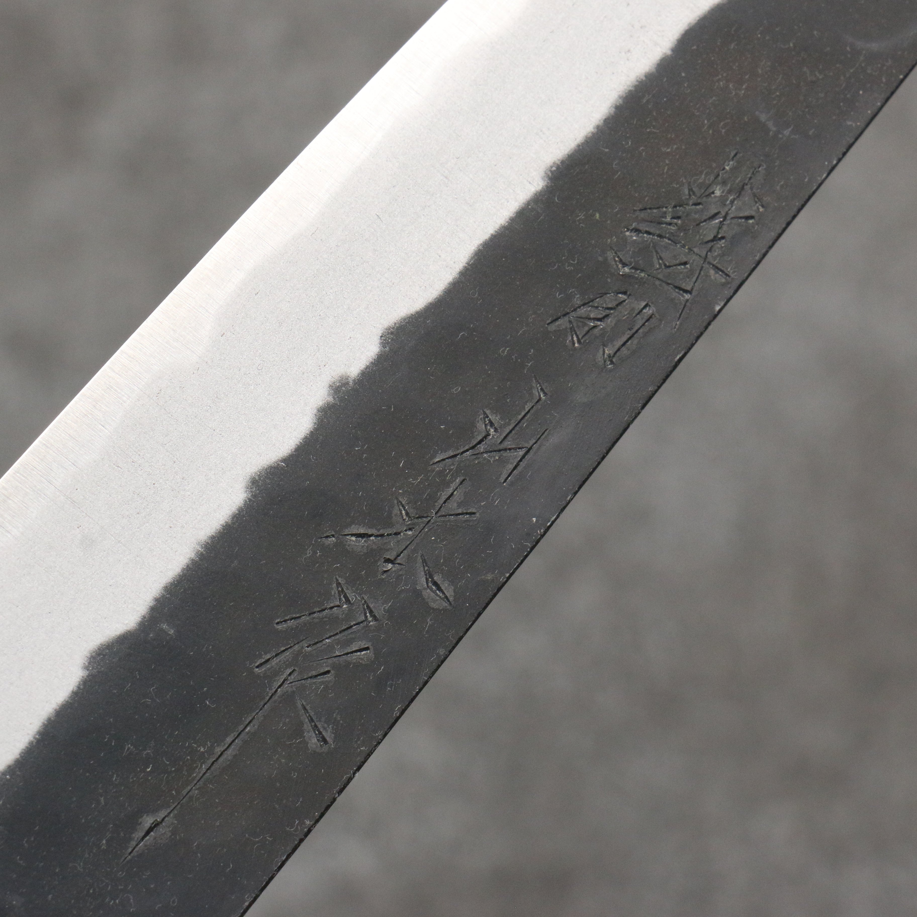山本 直 青鋼 黑打 多用途小刀 日本刀 160mm 紫檀木(口輪:黑合成木) 握把 - 清助刃物