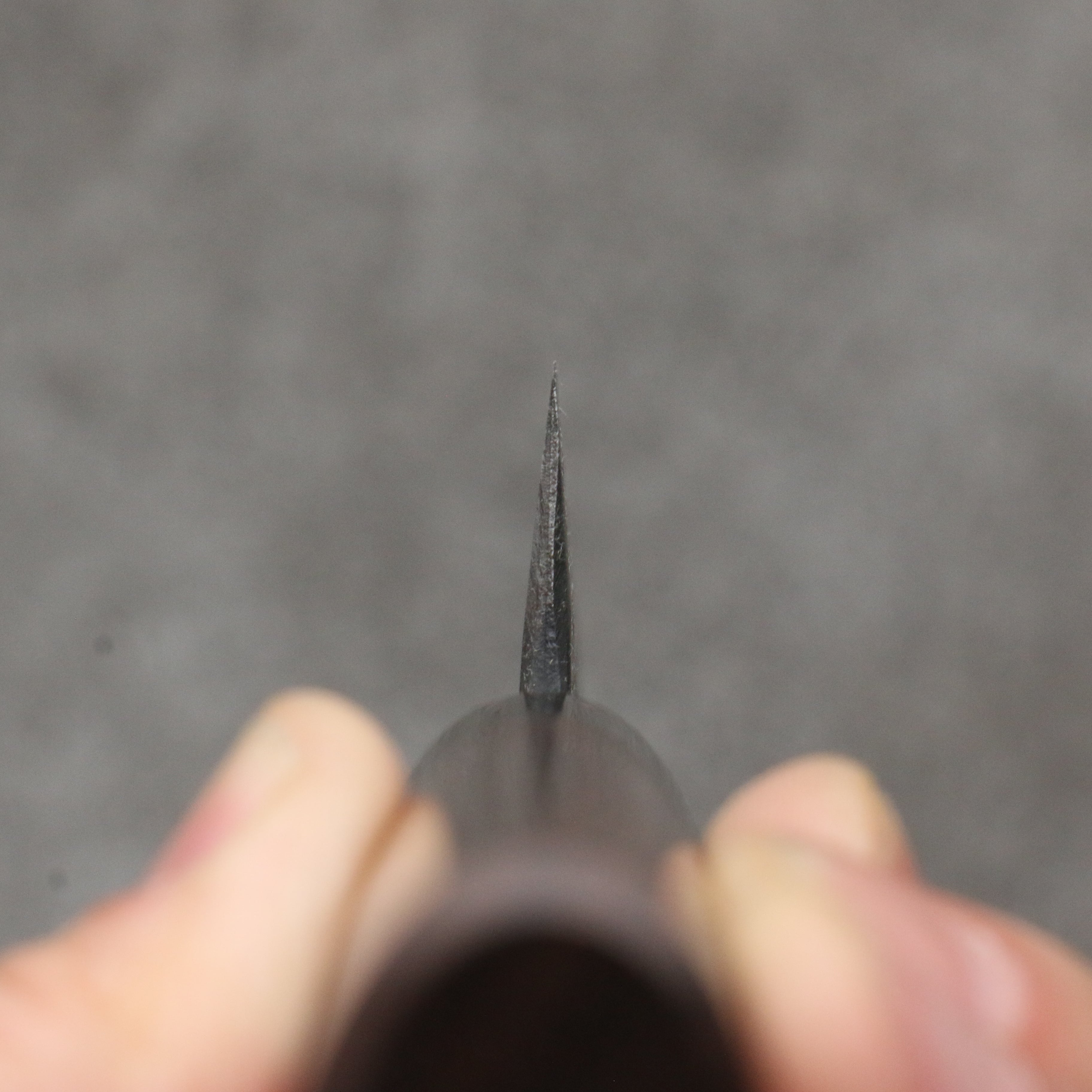 山本 直 青鋼 黑打 多用途小刀 日本刀 160mm 紫檀木(口輪:黑合成木) 握把 - 清助刃物