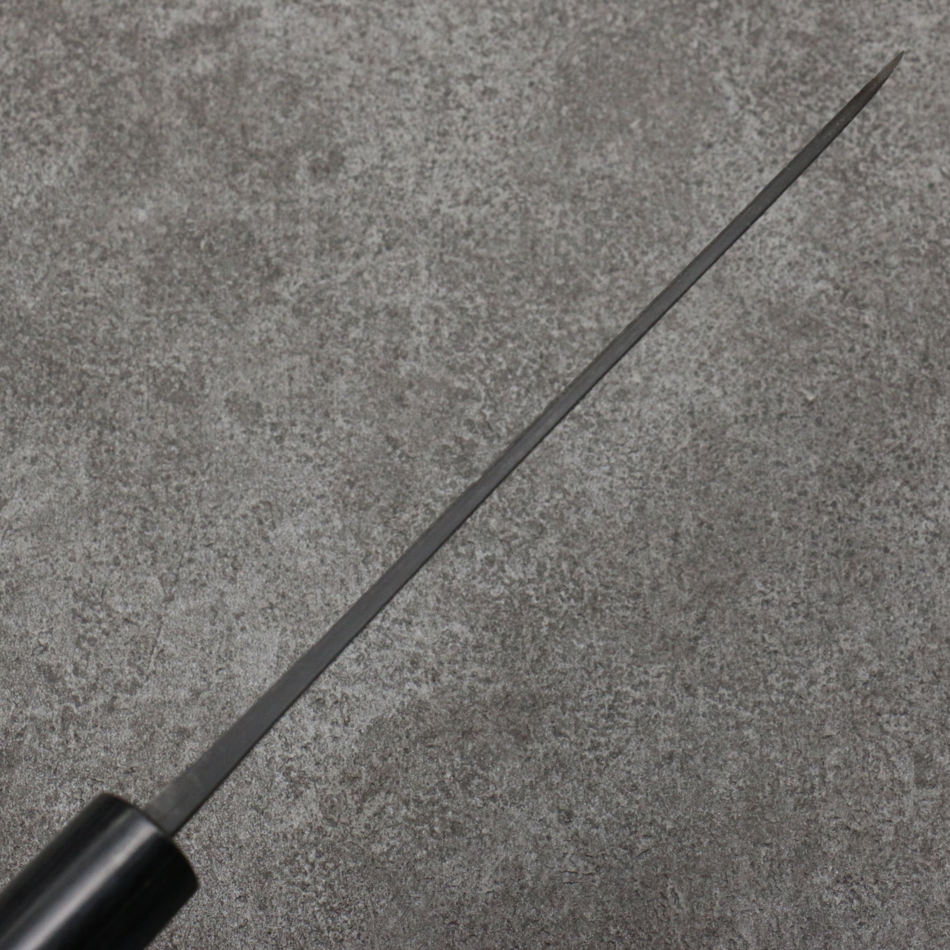山本 直 青鋼 黑打 三德刀 日本刀 170mm 紫檀木(口輪:黑合成木) 握把 - 清助刃物