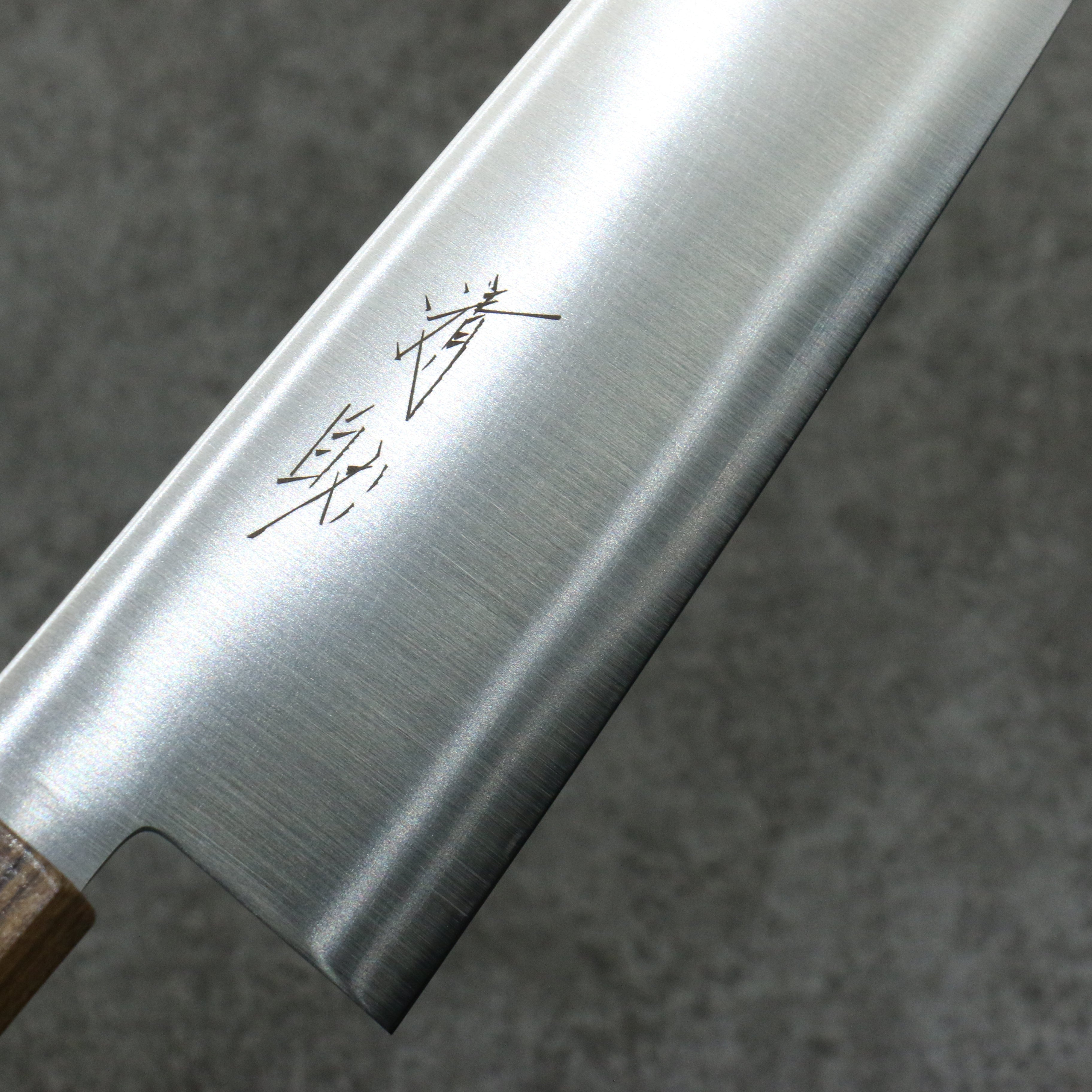 清助 不鏽鋼 切付三德刀 180mm 灰檀 握把 - 清助刃物