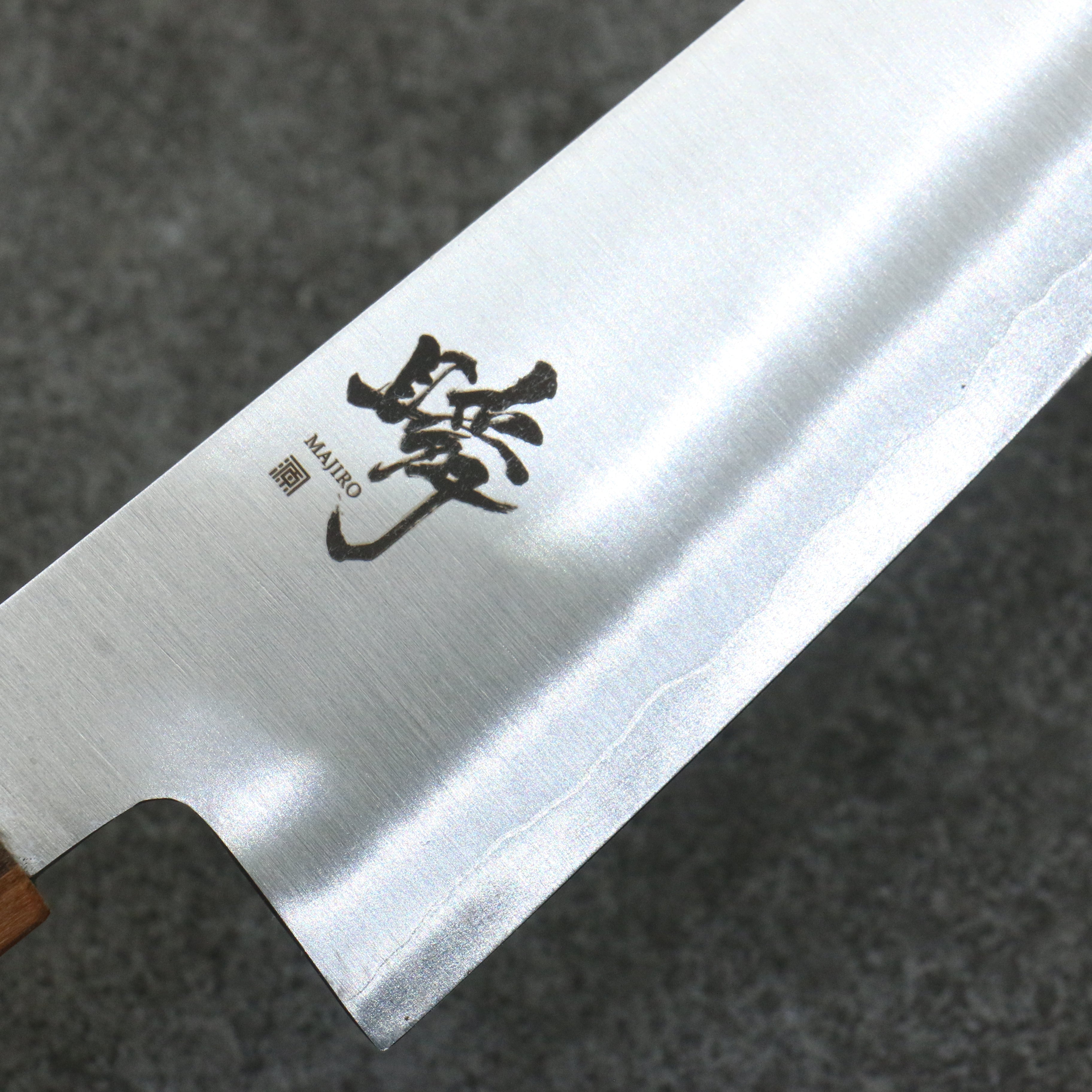 田中 誠貴 瞬 銀三鋼 牛刀 190mm 楓櫻核桃木複合材 握把 - 清助刃物