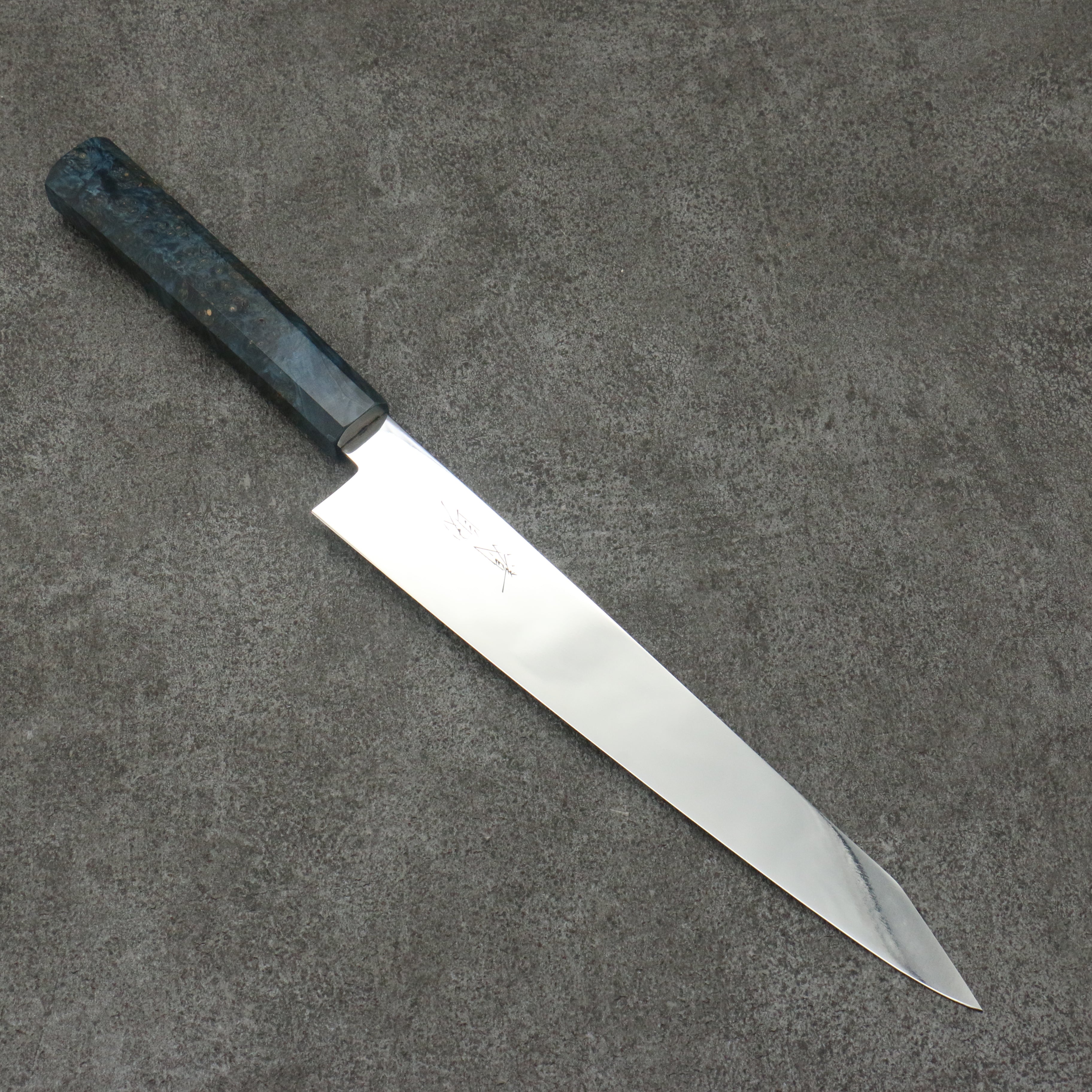 清助 VG10 鏡面處理 筋引 240mm 穩定木 握把 - 清助刃物