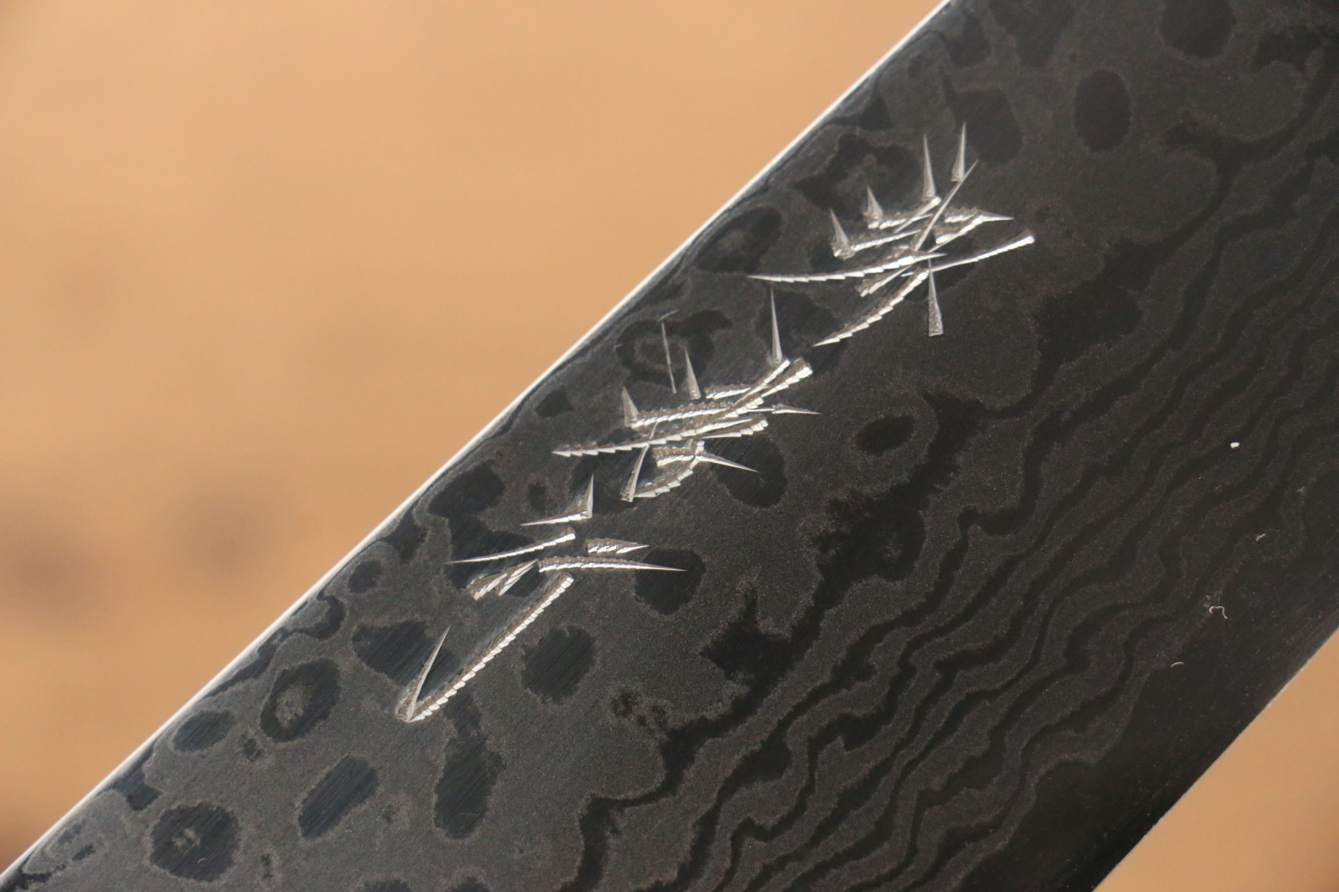 堺 孝行 銀河 ZA-18 大馬士革紋 牛刀 210mm 雞翅木握把 - 清助刃物