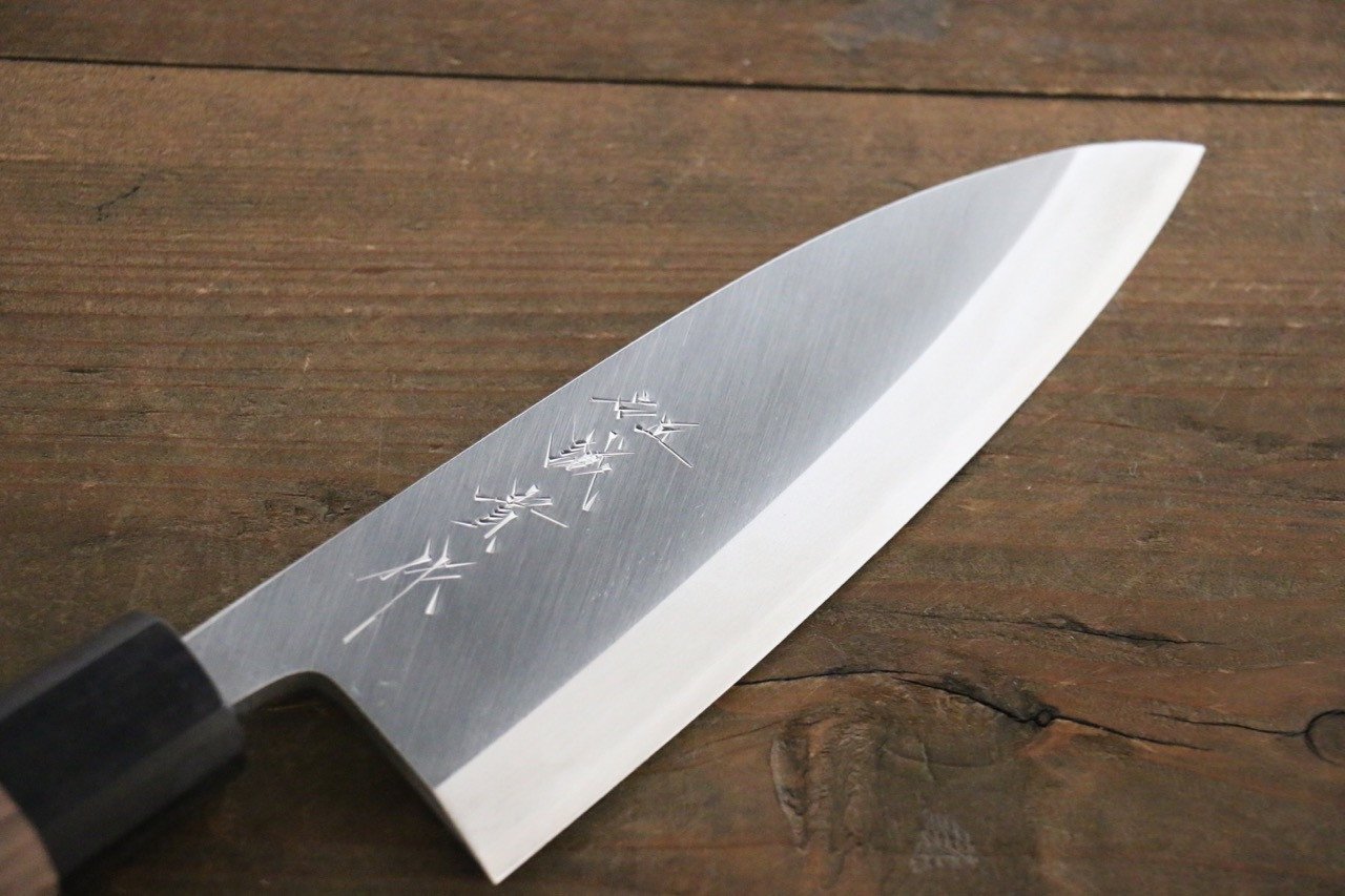 田中 誠貴 銀三鋼 出刃 150mm 核桃木握把 - 清助刃物
