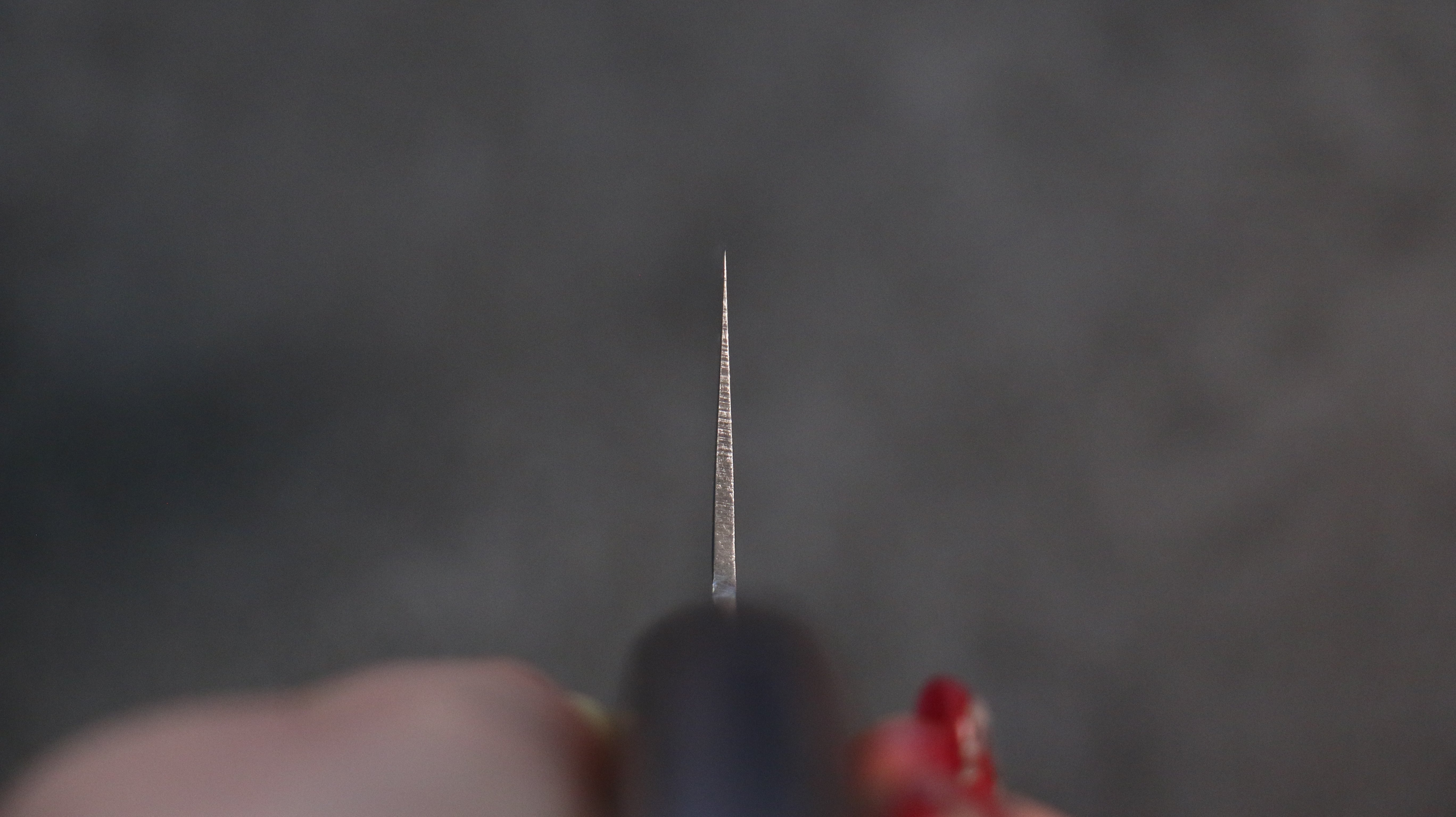 清助 瑞典鋼 鎚目 三德刀 165mm 桃花心木 握把 - 清助刃物