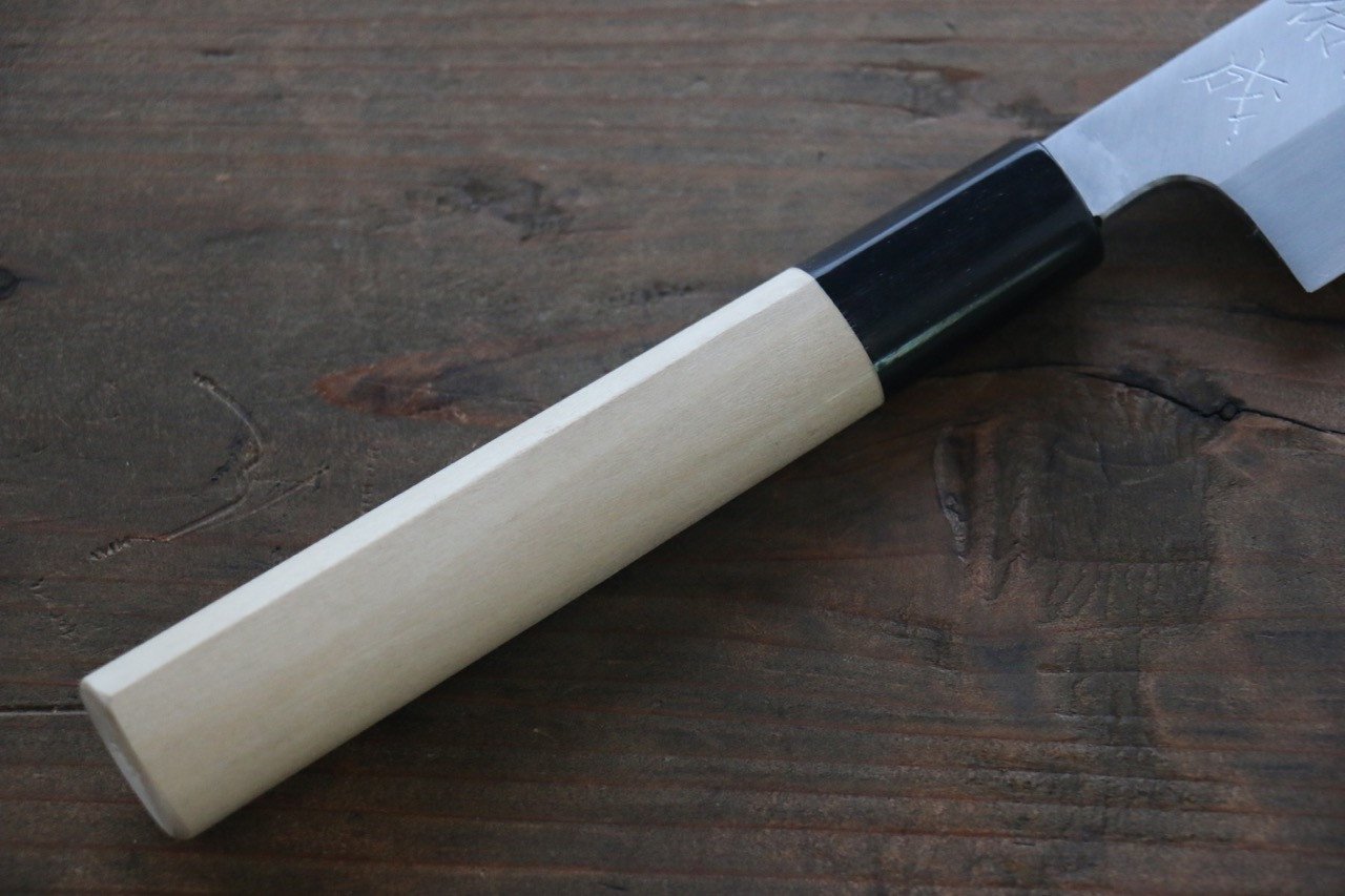 佑成 白鋼二號 本霞 Mukimono 剝物刀 180mm 木蘭握把 - 清助刃物