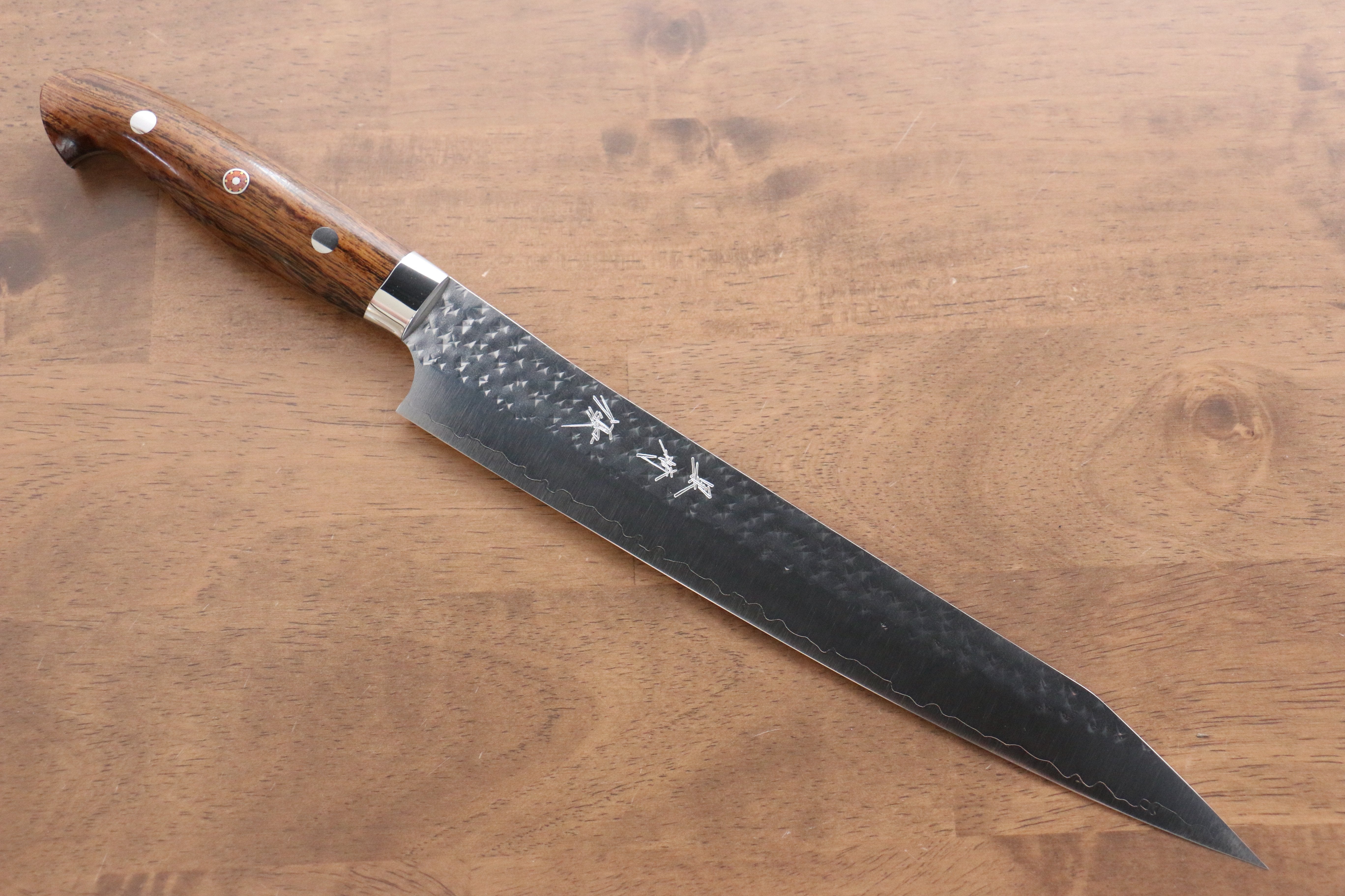 黑崎 優 閃光 SG2 鎚目 筋引 240mm 鐵木 握把 - 清助刃物
