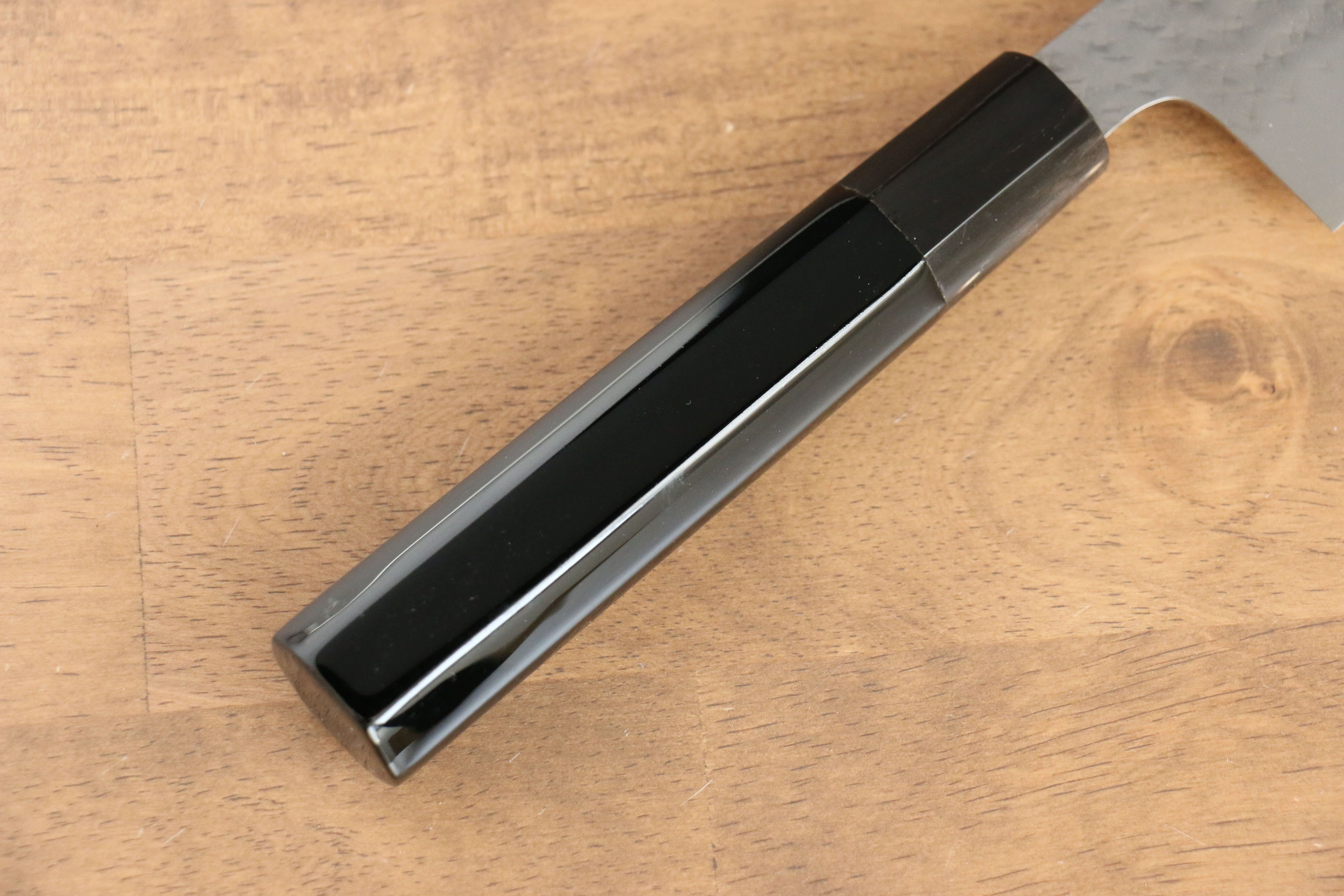 黑崎 優 閃光 SG2 鎚目 龍 沈金 牛刀 210mm 漆塗 握把 附刀鞘 - 清助刃物