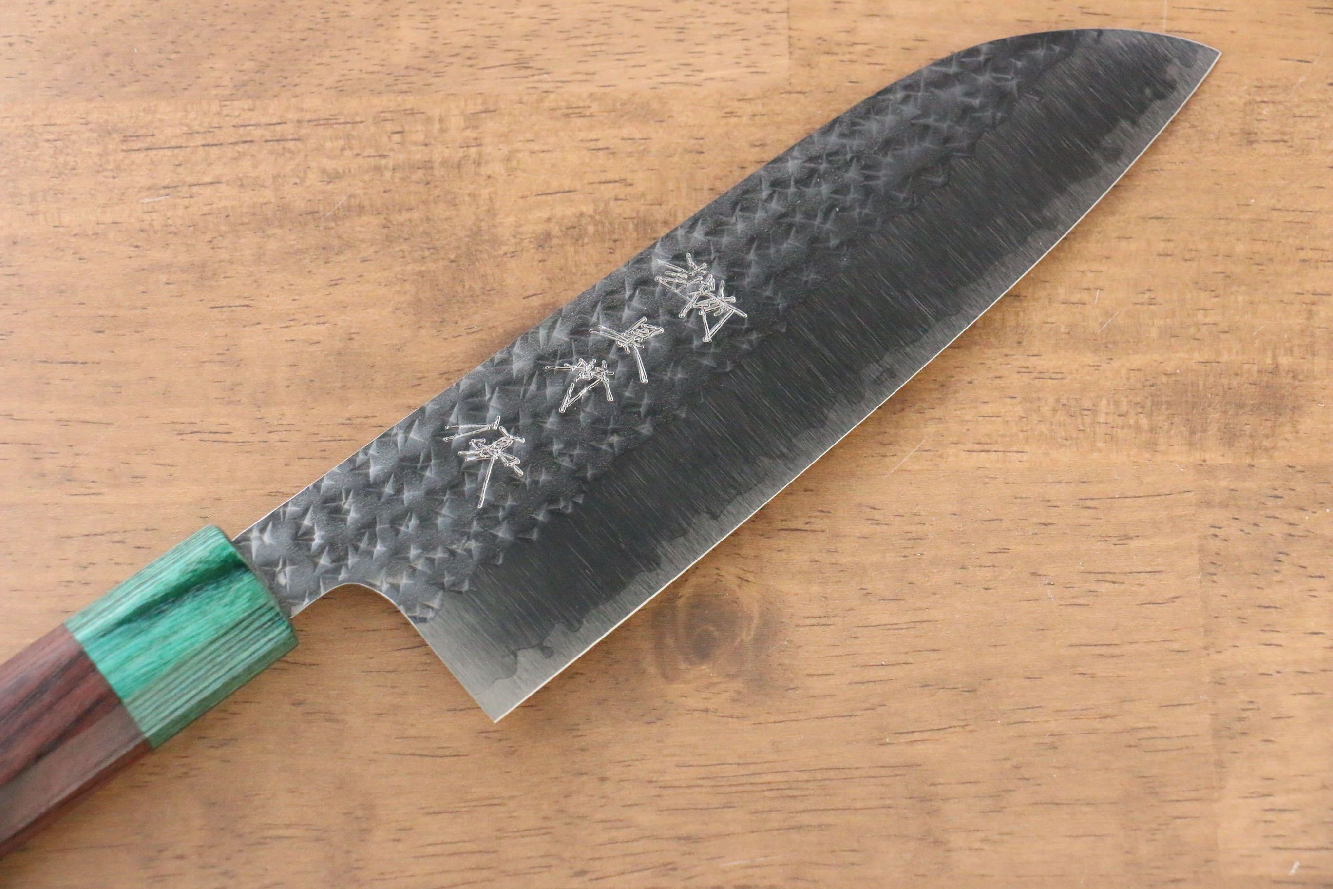 黑崎 優 閃光 SG2 鎚目 三德刀 165mm 紫檀木 握把 - 清助刃物