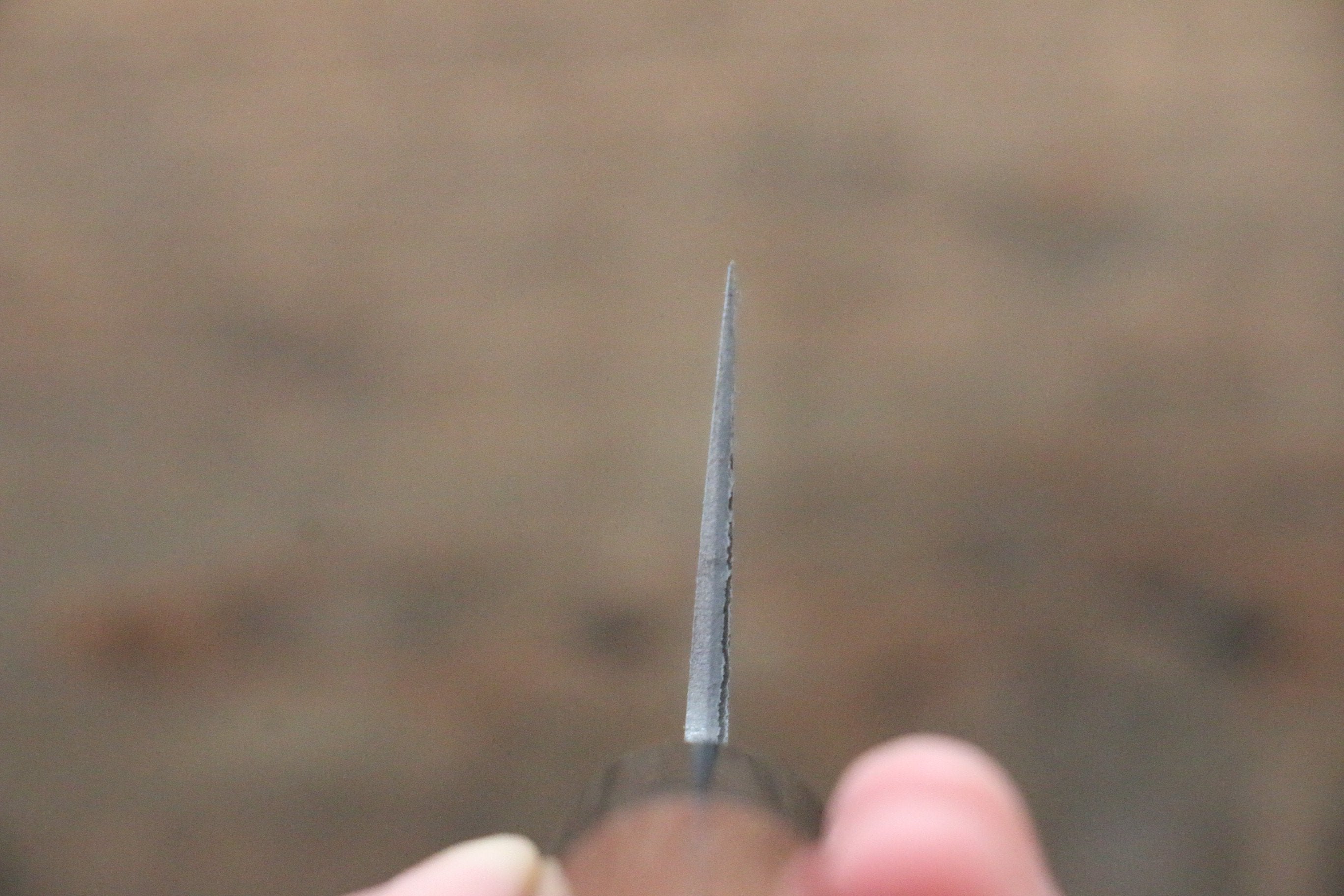 尾形 峻吾 銀三鋼 大馬士革紋 黑打 牛刀 210mm Jarrah 握把 - 清助刃物