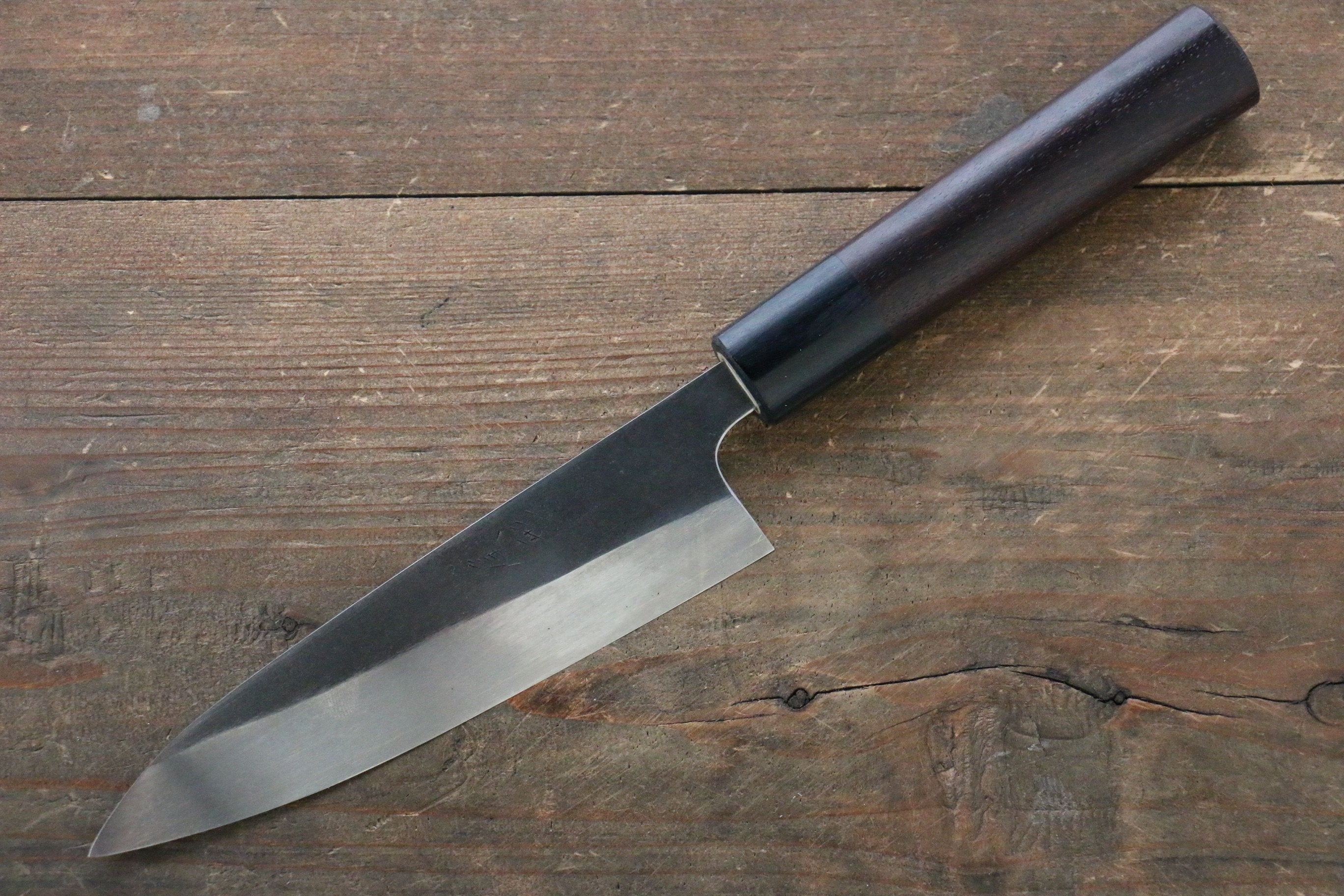 尾形 峻吾 SG2 黑打 多用途小刀 140mm 紫檀木 握把 - 清助刃物
