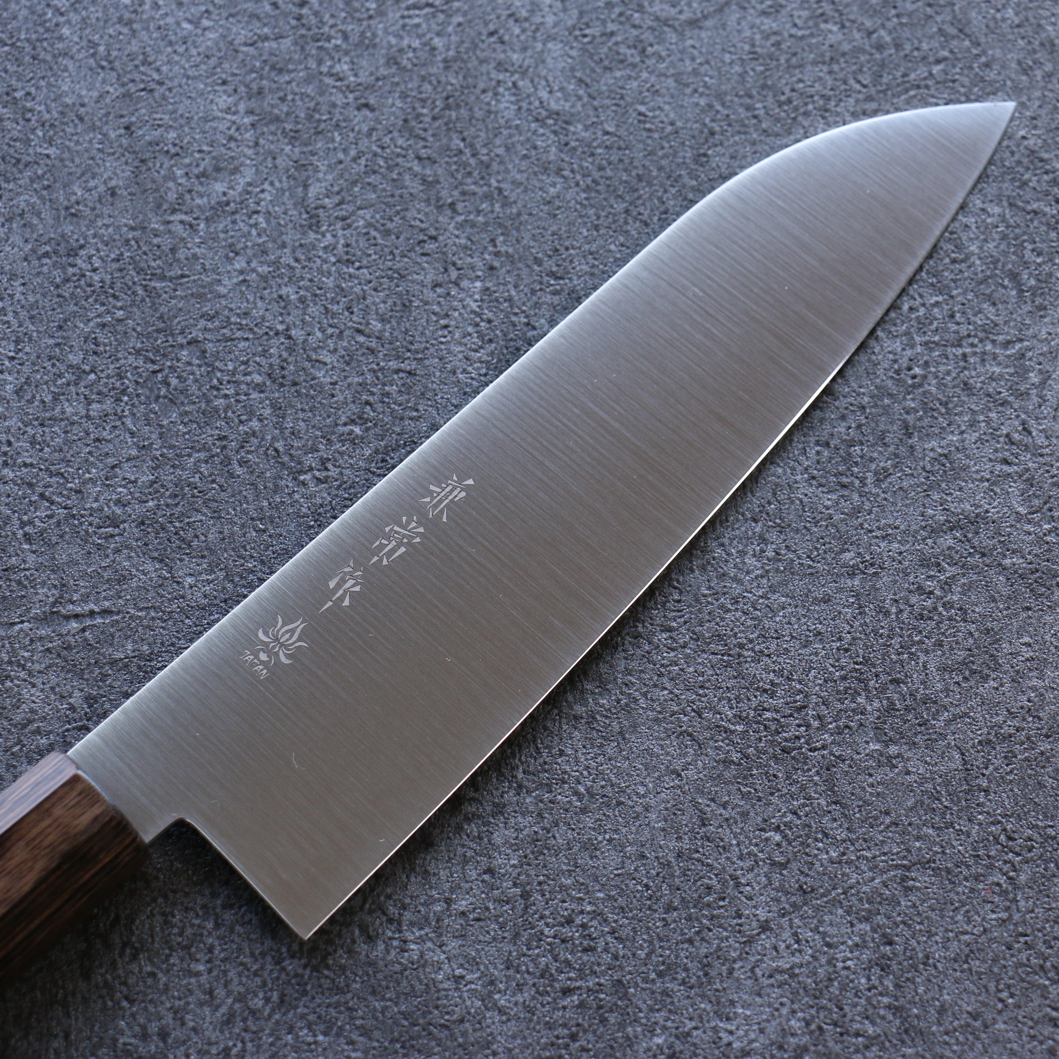 兼常 一途 VG10 三德刀 180mm 茶色合成木 握把 - 清助刃物