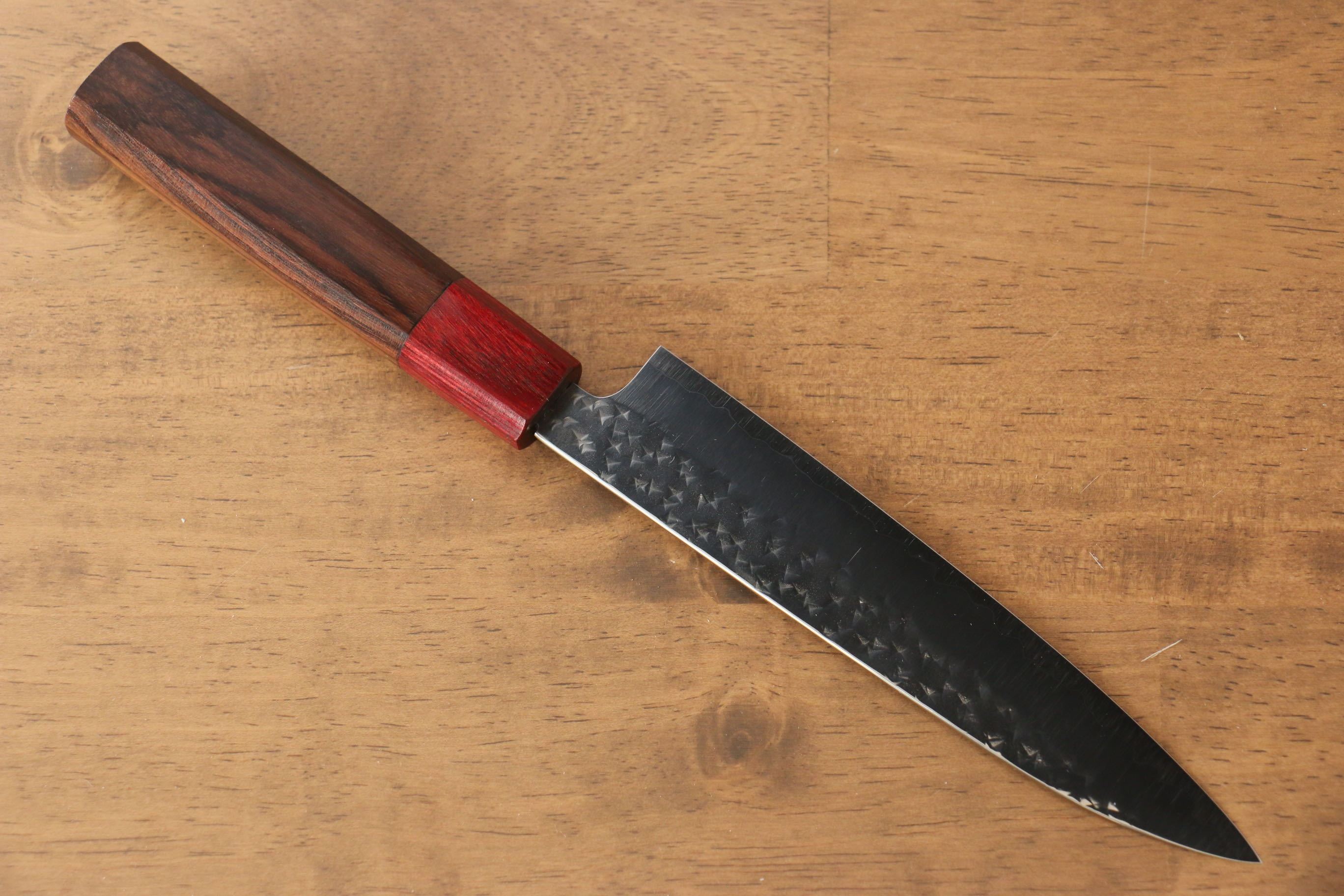 黑崎 優 閃光 SG2 鎚目 多用途小刀 150mm 紫檀木 握把 - 清助刃物