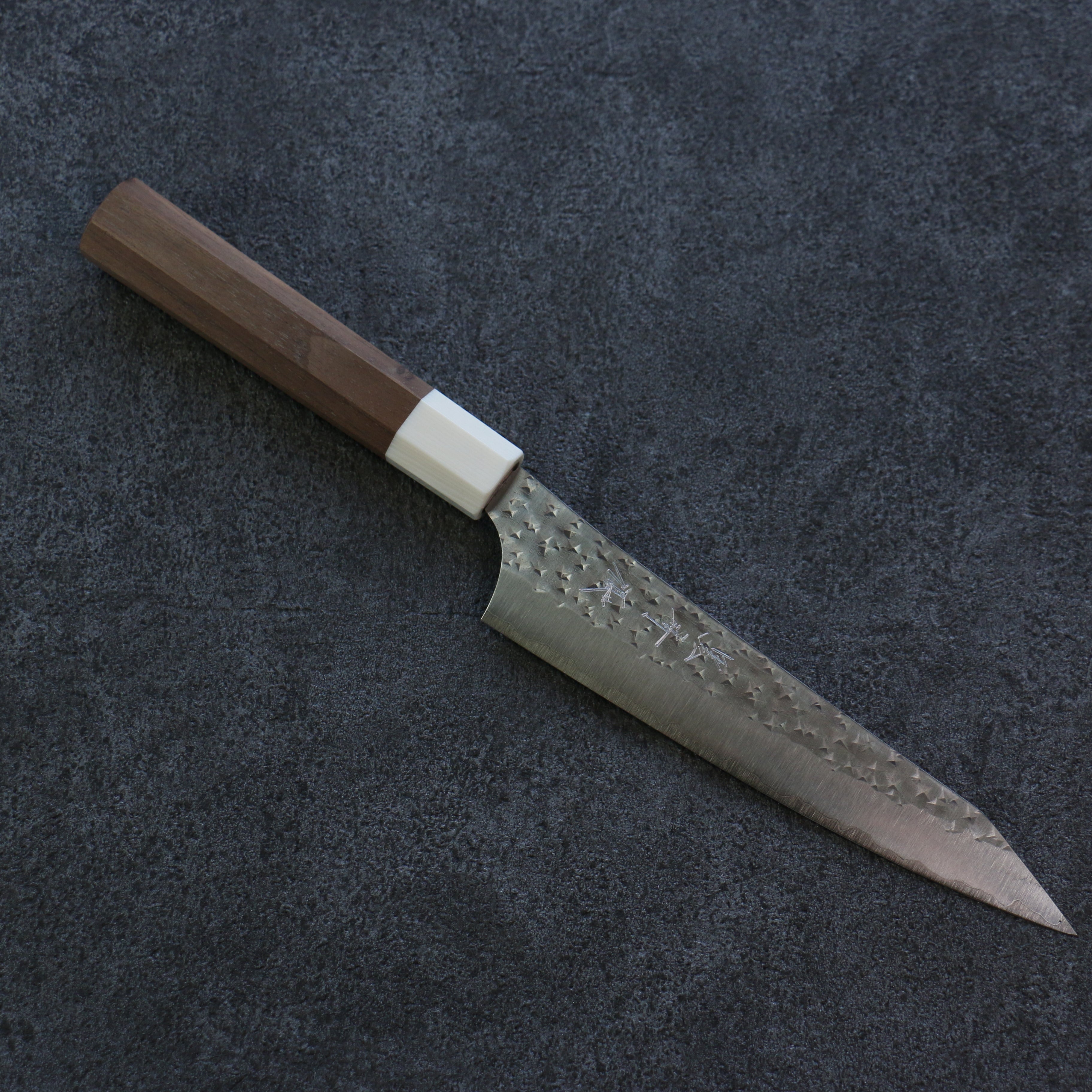 黑崎 優 閃光 銳 SG2 鎚目 多用途小刀 150mm 核桃木 握把 - 清助刃物