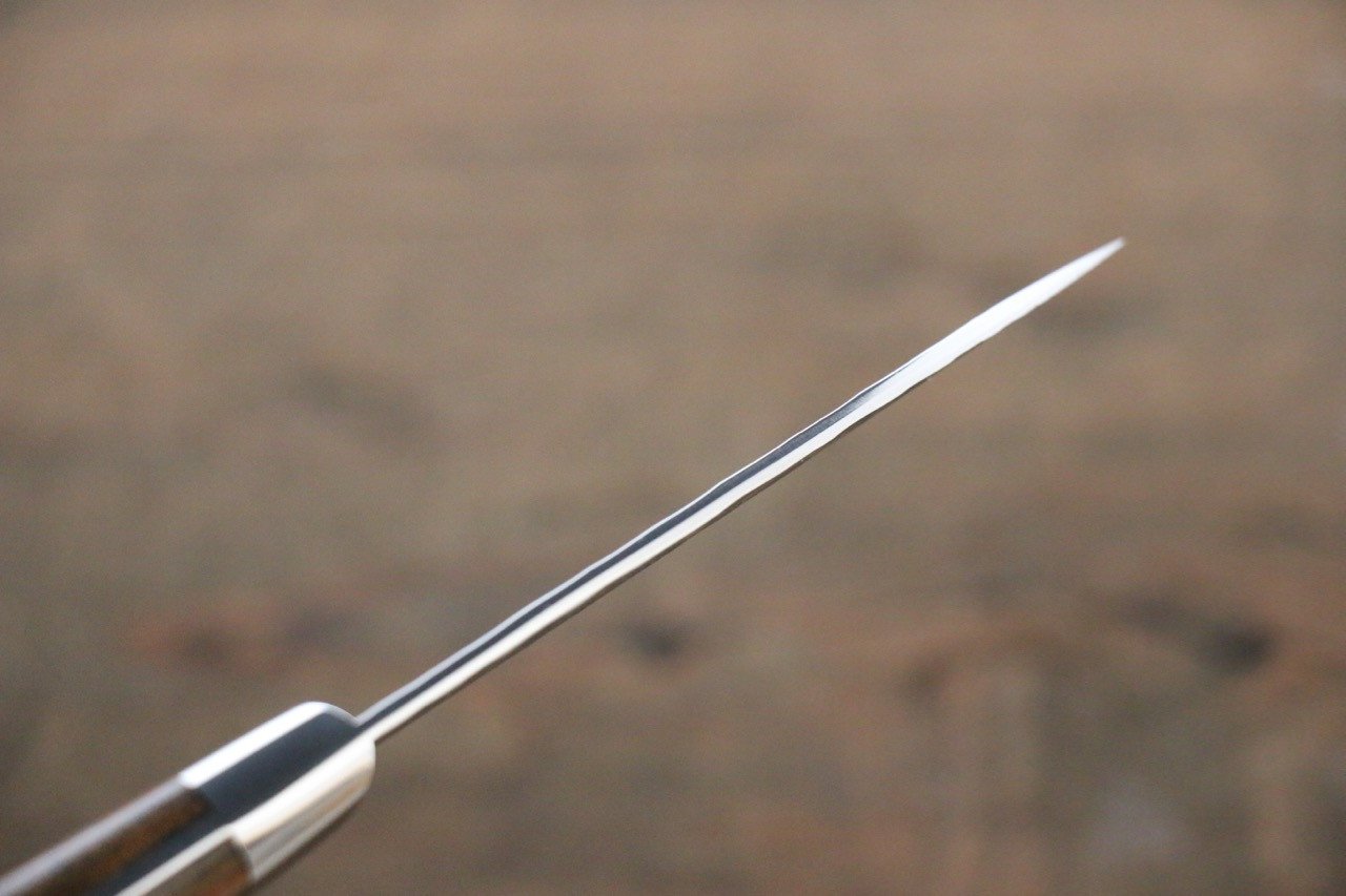 堺 孝行 VG10 33層 大馬士革紋 多用途小刀 80mm 沙漠鐵木(杉原型) 握把 - 清助刃物