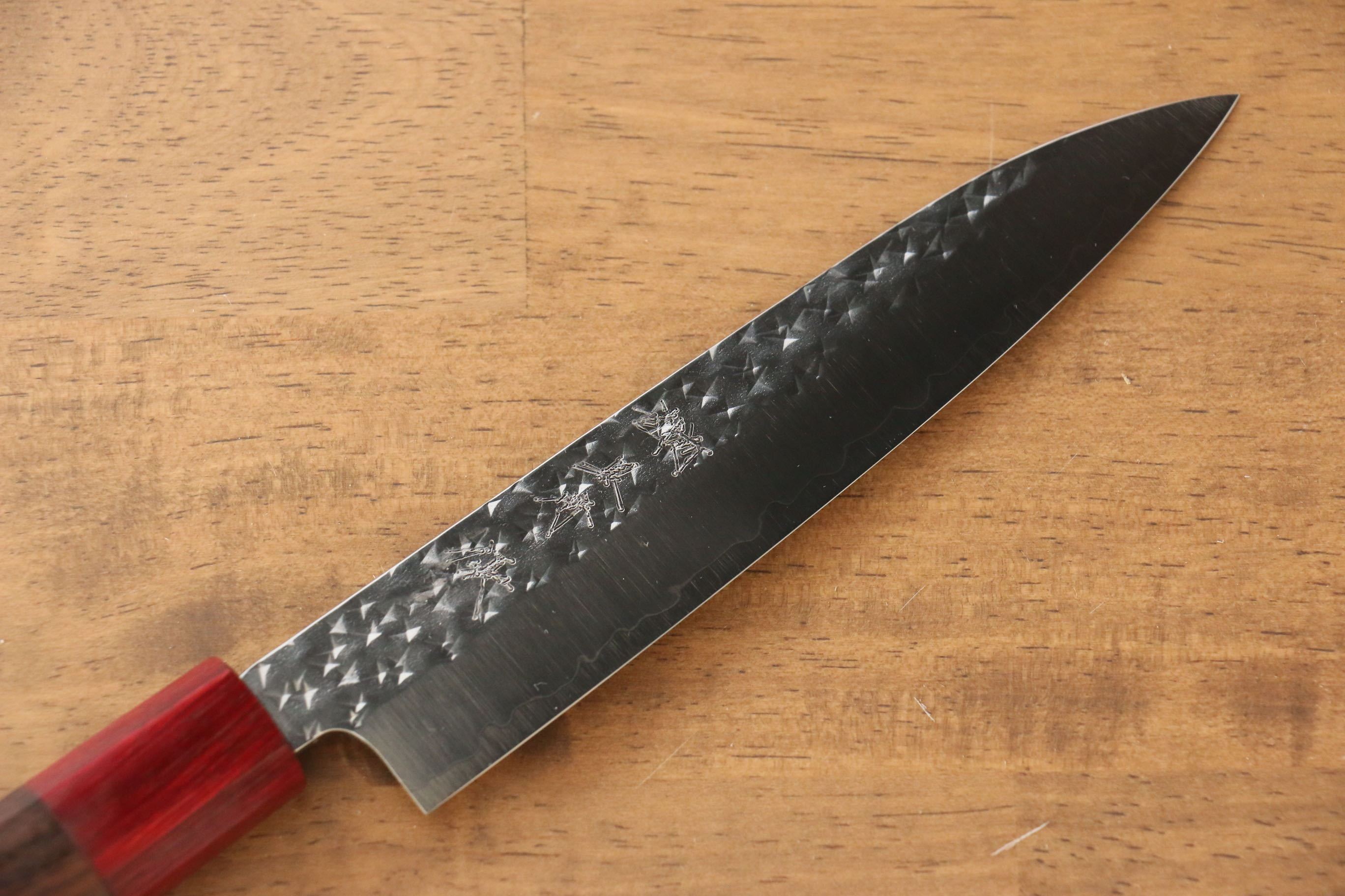 黑崎 優 閃光 SG2 鎚目 多用途小刀 150mm 紫檀木 握把 - 清助刃物