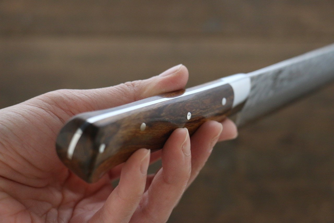 堺 孝行 VG10 33層 大馬士革紋 筋引 240mm 沙漠鐵木(杉原型) 握把 - 清助刃物