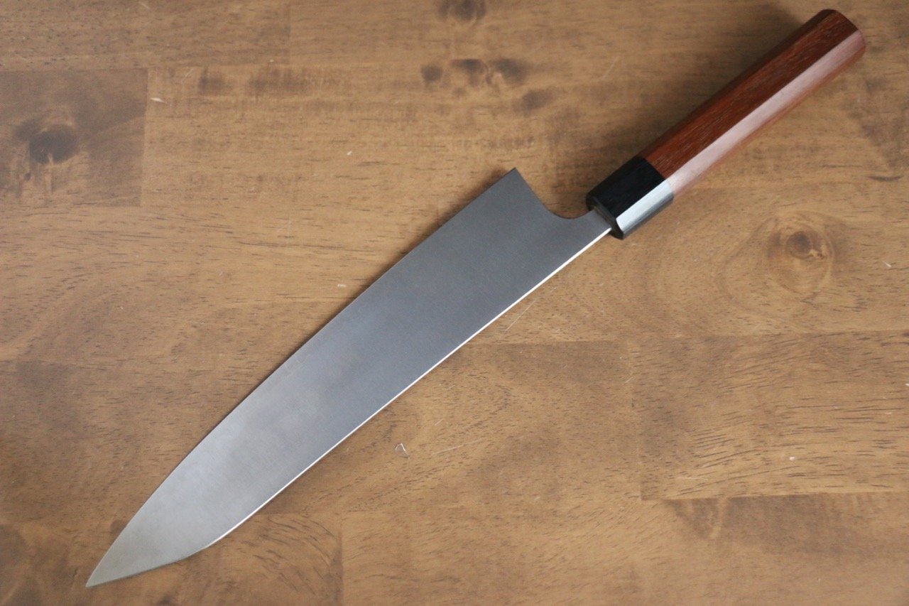 柴田崇行 甲鐵 超級青鋼 牛刀 240mm Jarrah 握把 - 清助刃物