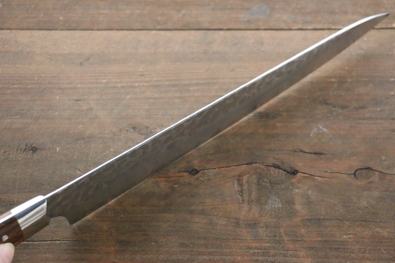 堺 孝行 VG10 33層 大馬士革紋 筋引 240mm 沙漠鐵木(杉原型) 握把 - 清助刃物