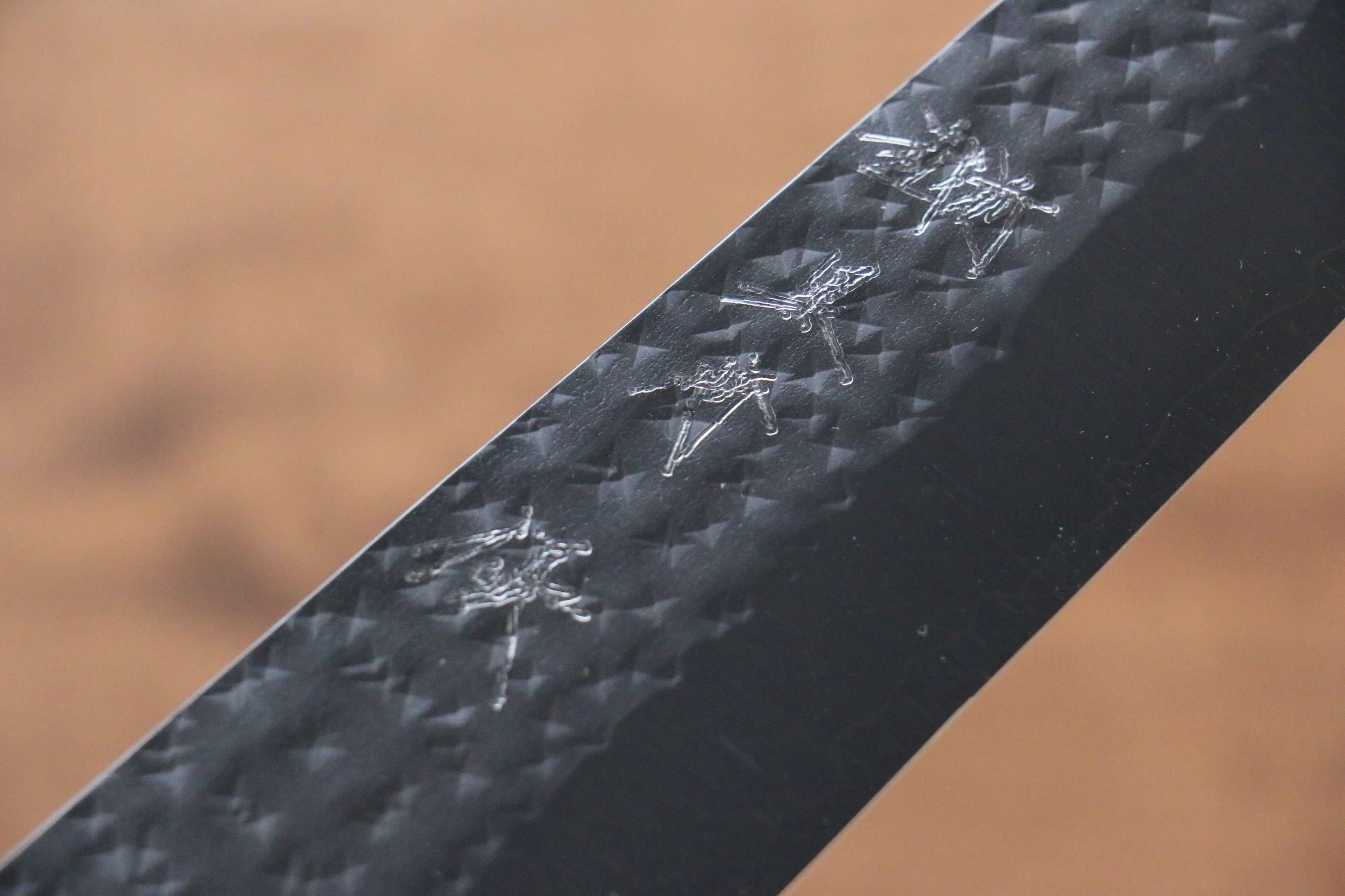 黑崎 優 閃光 SG2 鎚目 筋引 240mm 楓木(茶色帶土耳其石環型設計)握把 - 清助刃物