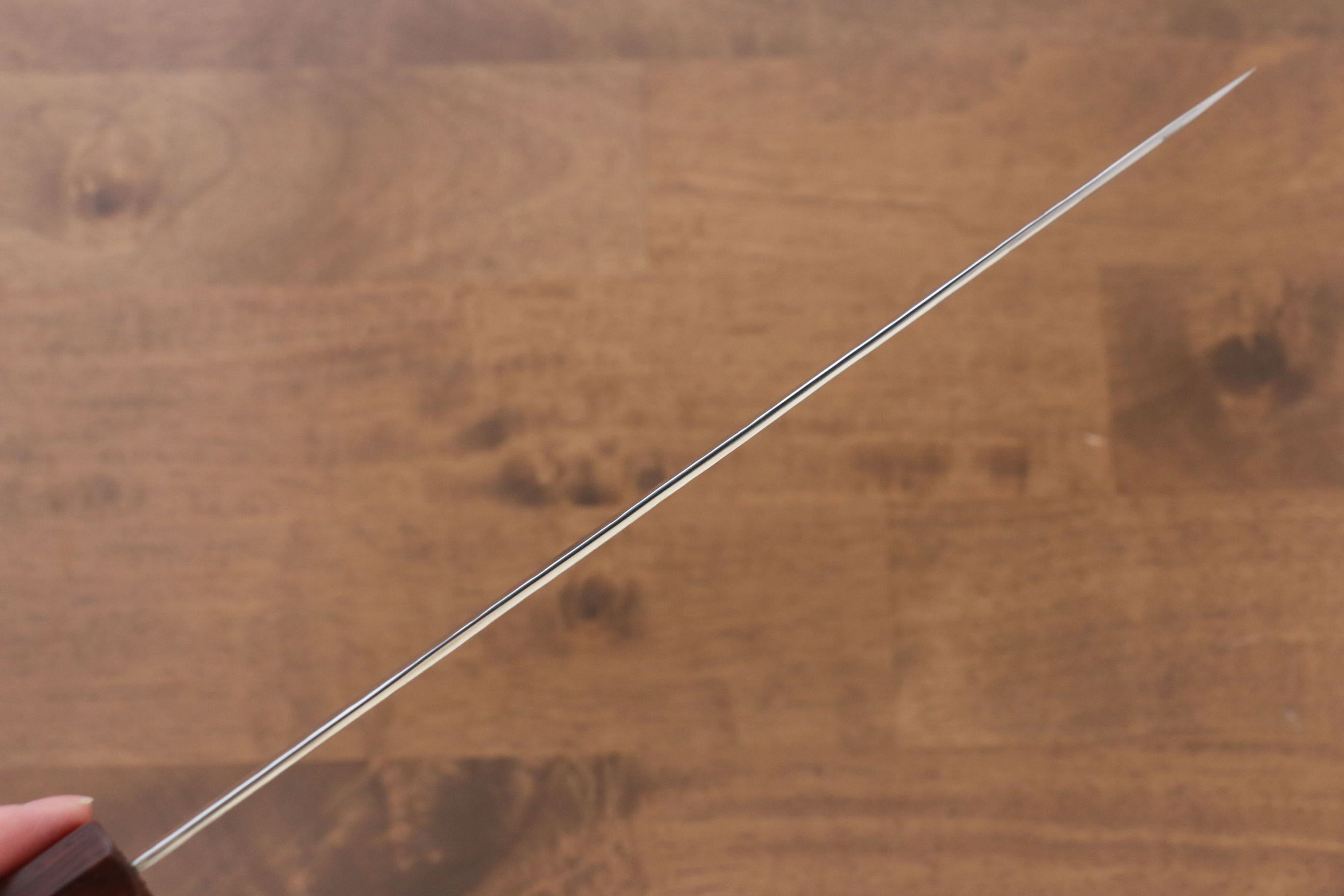 黑崎 優 閃光 SG2 鎚目 筋引 240mm 楓木(茶色帶土耳其石環型設計)握把 - 清助刃物
