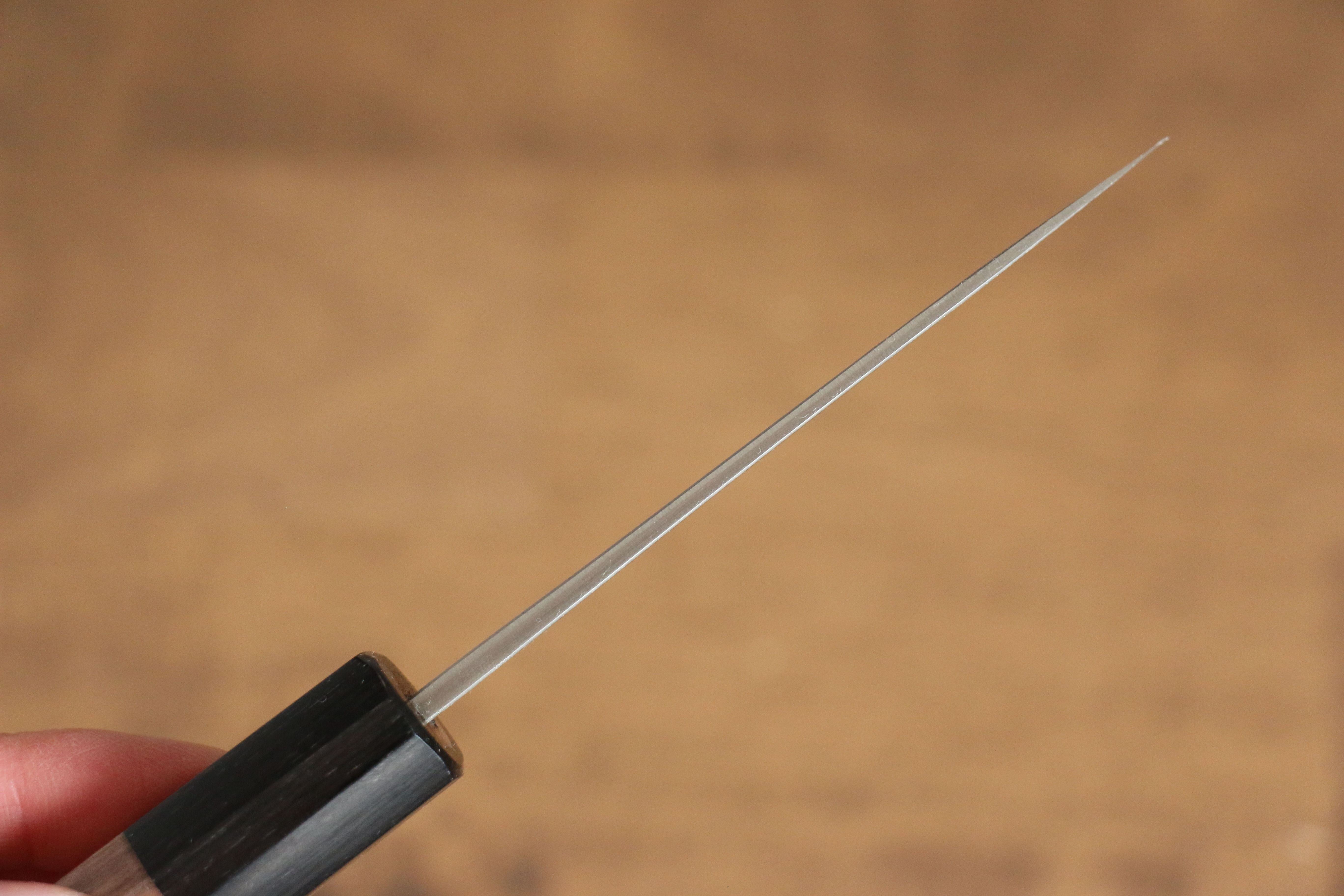 山本 直 VG10 大馬士革紋 多用途小刀 80mm 核桃木 握把 - 清助刃物