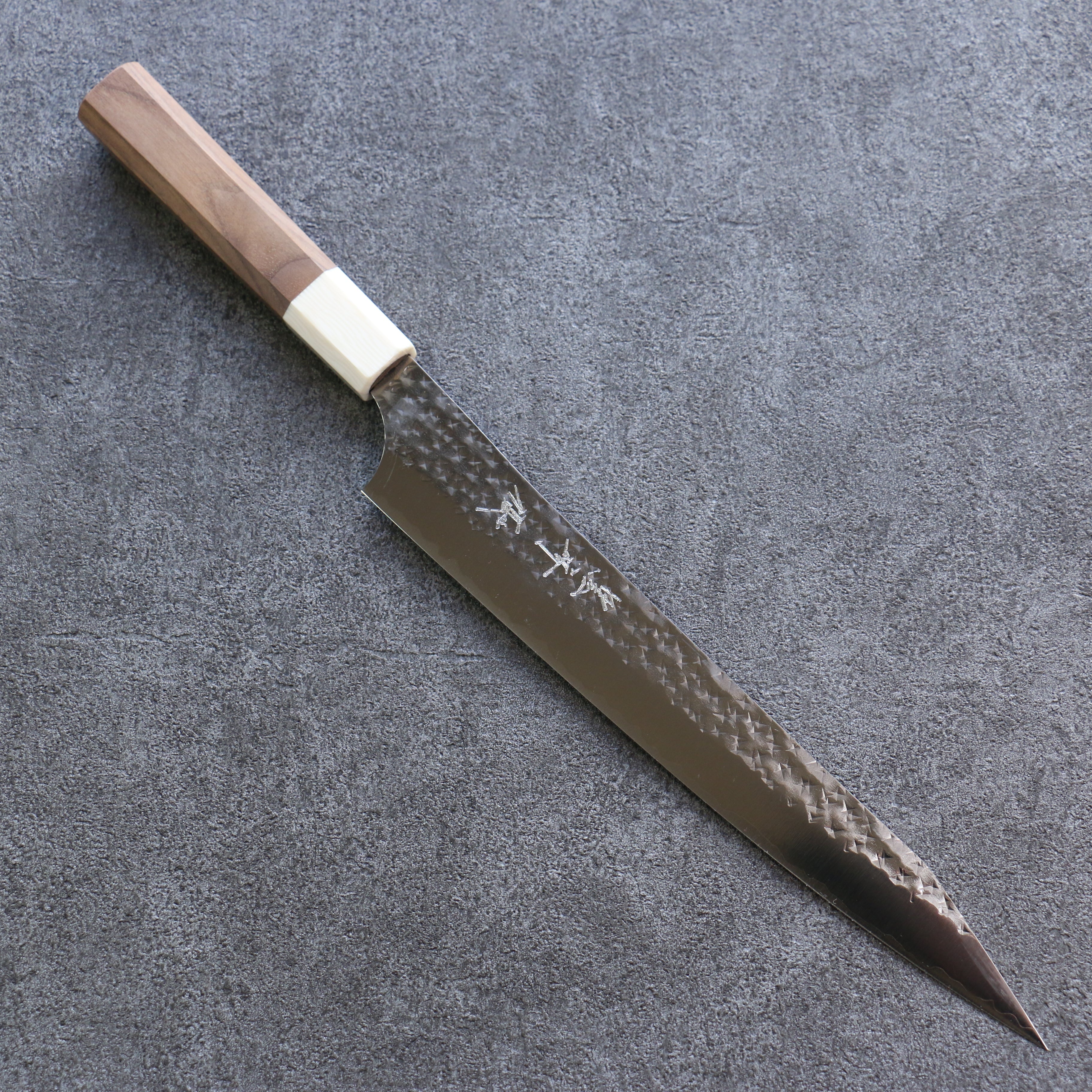 黑崎 優 閃光 銳 SG2 鎚目 筋引 240mm 核桃木 握把 - 清助刃物