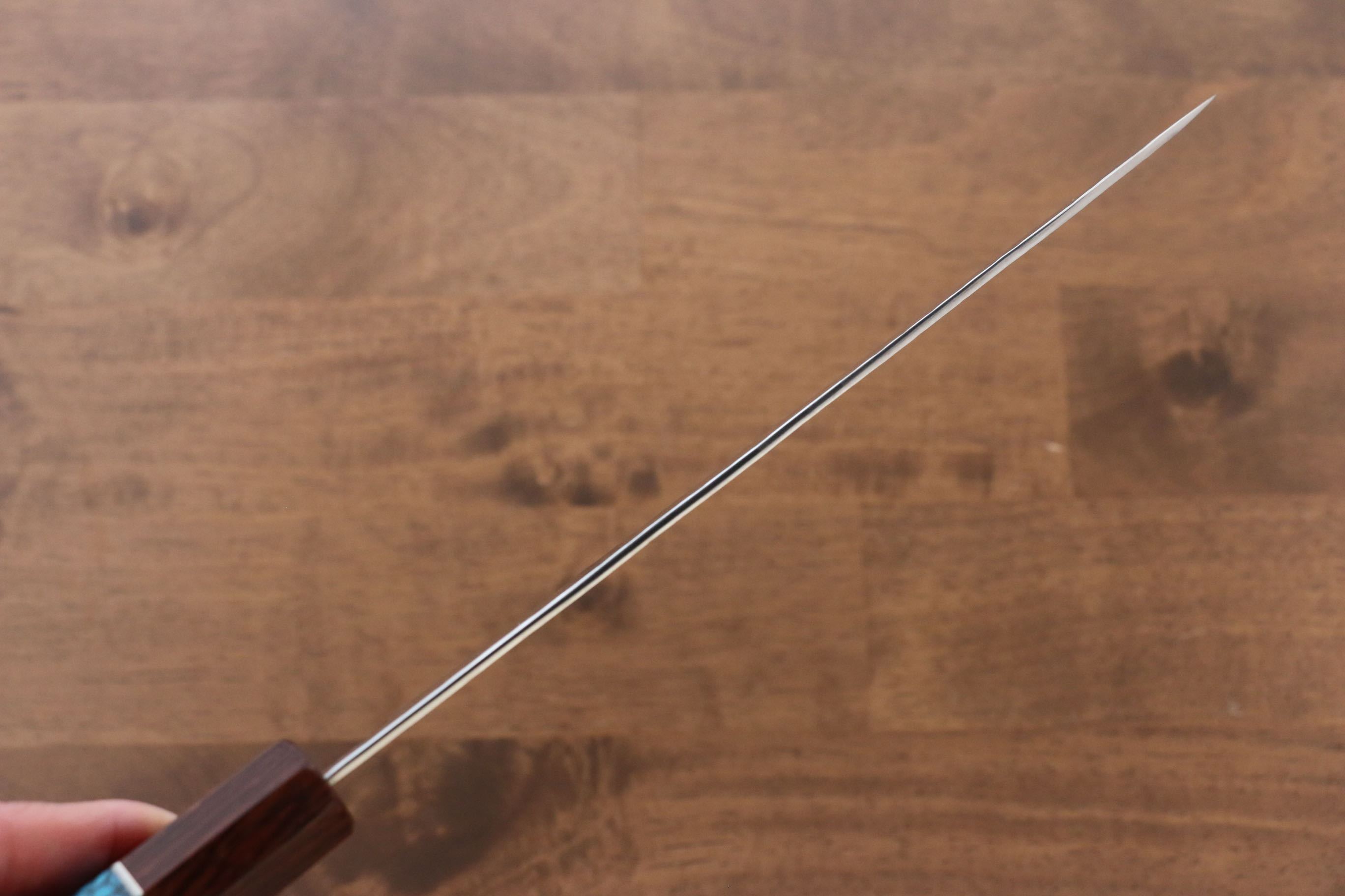 黑崎 優 閃光 SG2 鎚目 牛刀 210mm 楓木(茶色帶土耳其石環型設計) 握把 - 清助刃物