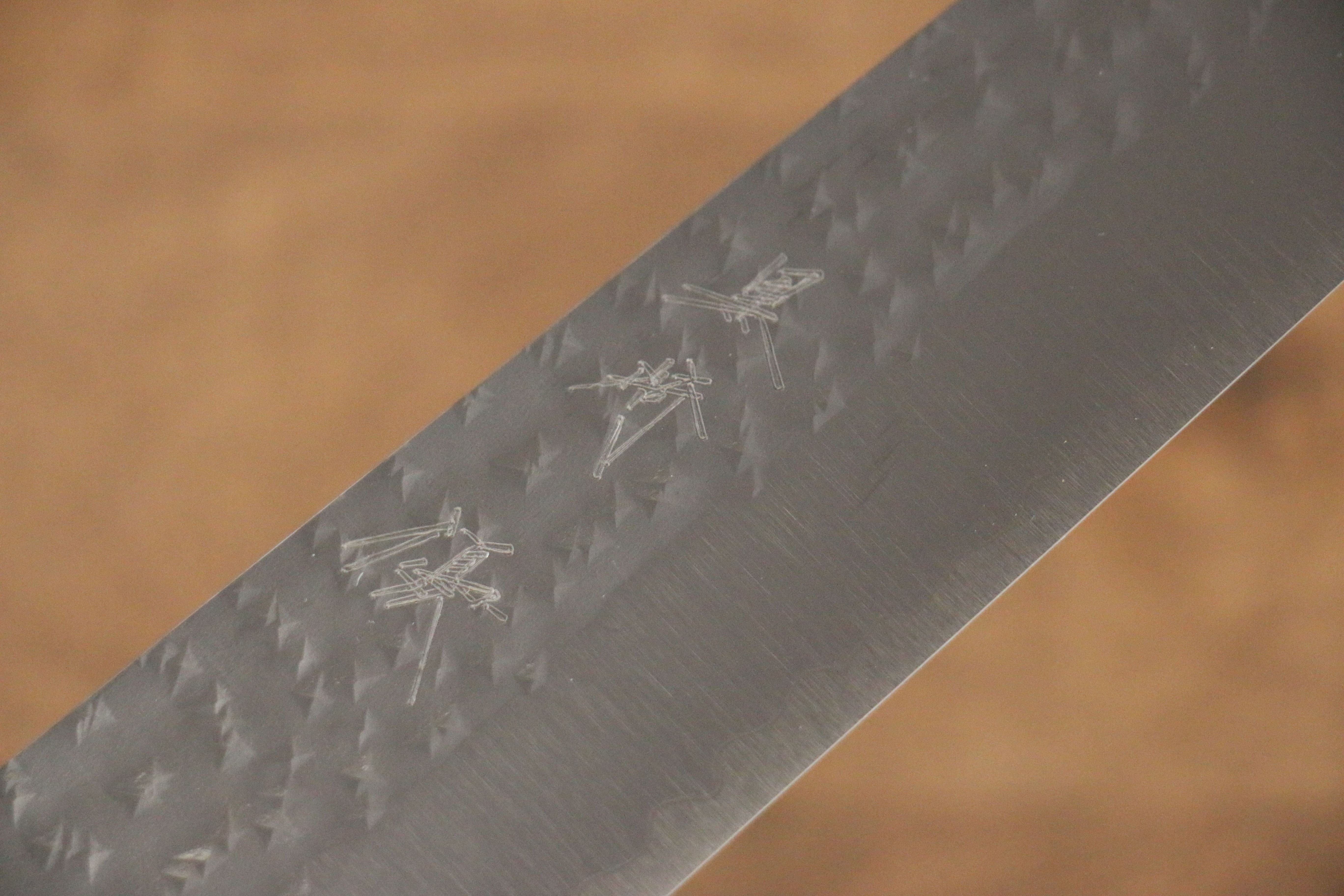 黑崎 優 閃光 SG2 鎚目 筋引 270mm 土耳其石(兩側帶白色環型設計) 握把 - 清助刃物