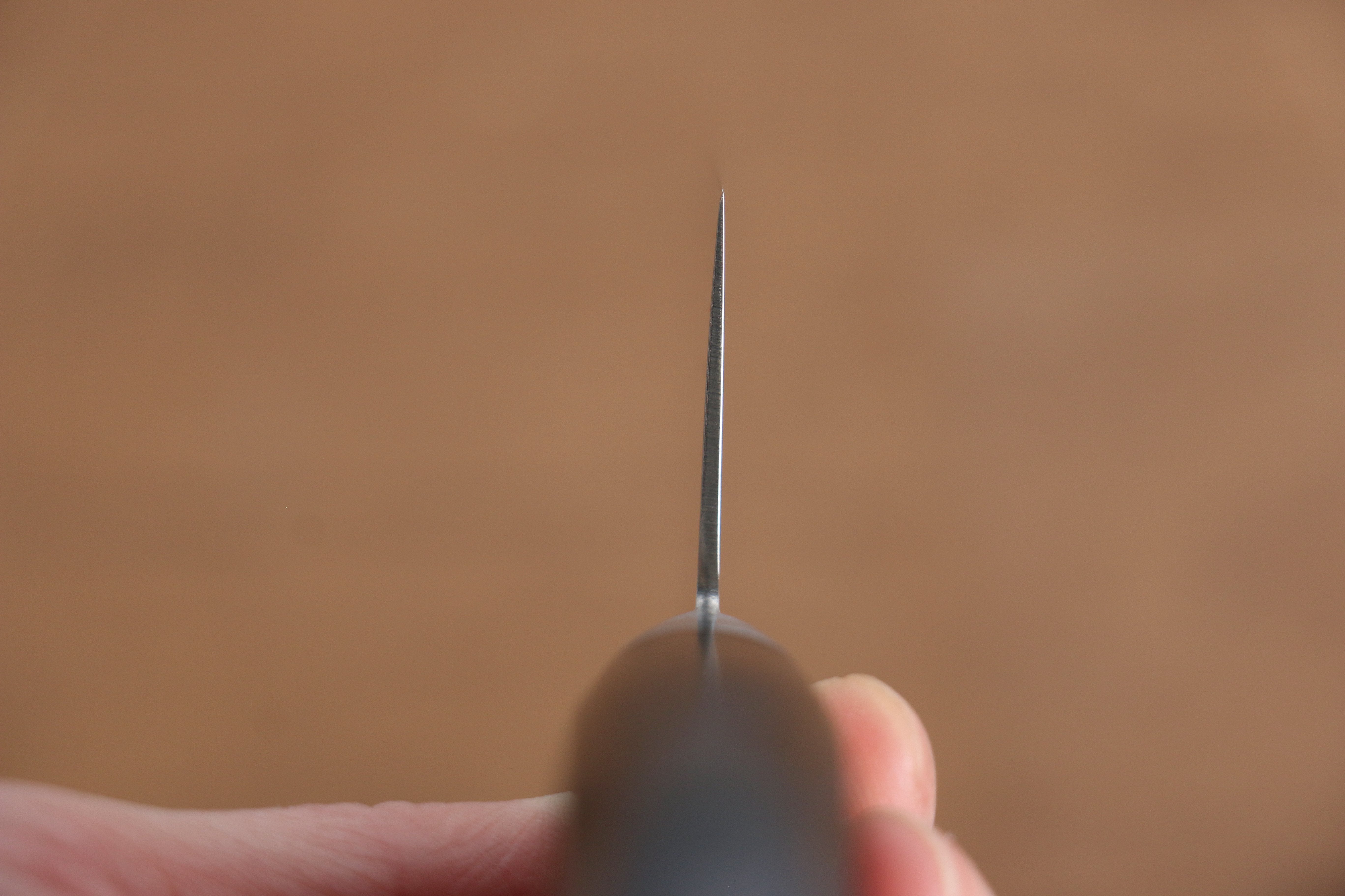清助 AUS10 45層 鏡面處理 大馬士革紋 三德刀 170mm 黑合成木 握把 - 清助刃物