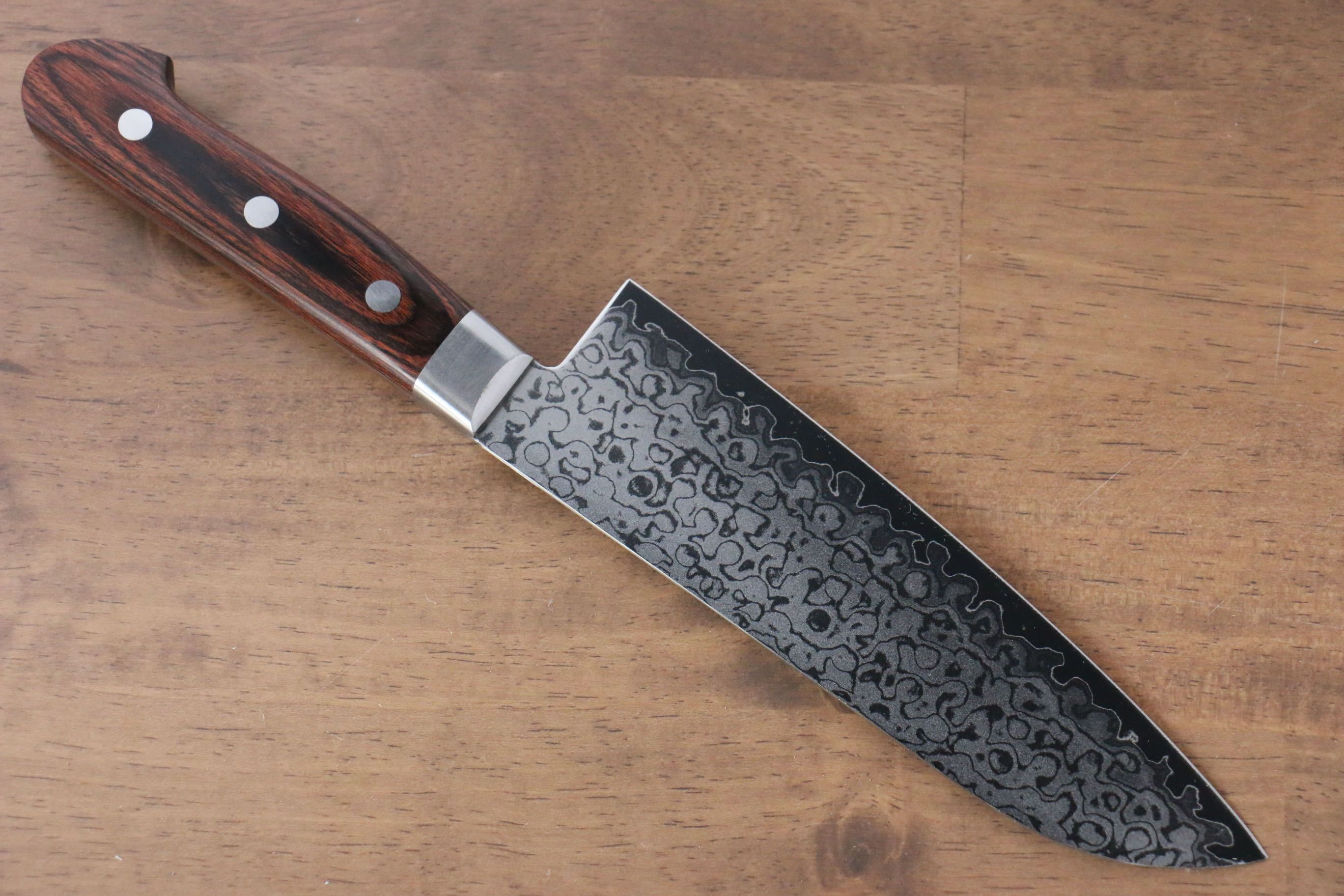 堺 孝行 VG10 17層大馬士革紋 鏡面處理 三德刀&多用途小刀組合 140mm & 165mm - 清助刃物