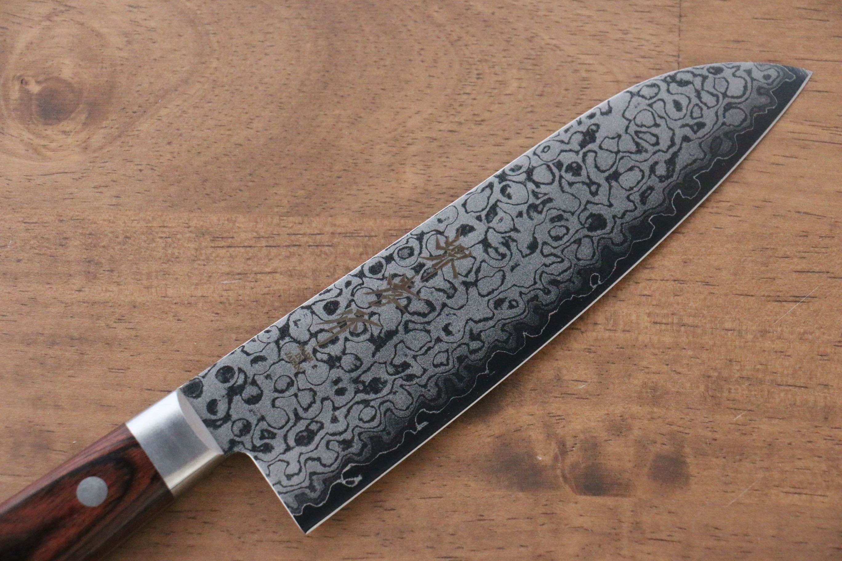 堺 孝行 VG10 17層大馬士革紋 鏡面處理 三德刀&多用途小刀組合 140mm & 165mm - 清助刃物