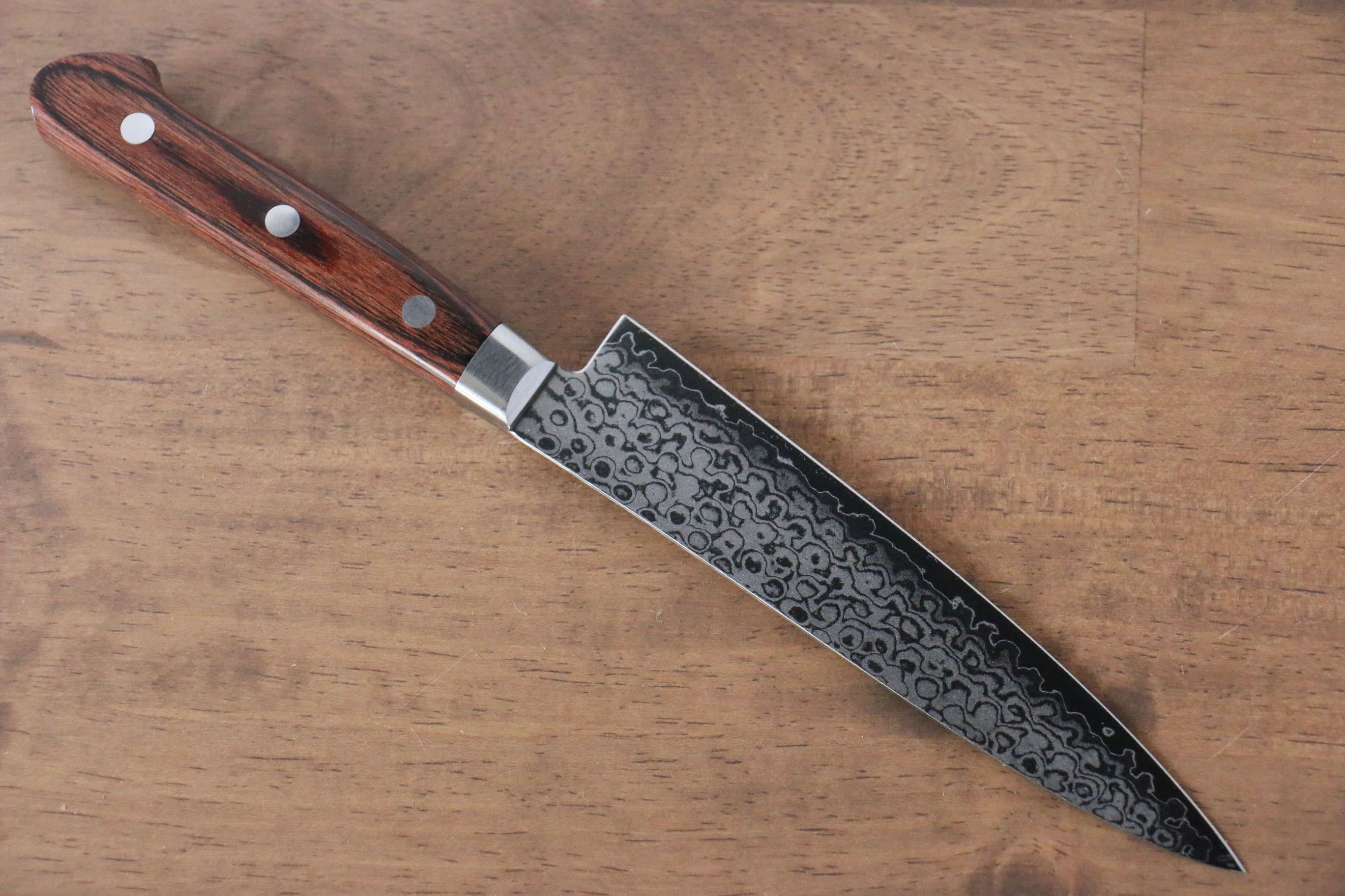 堺 孝行 VG10 17層大馬士革紋 鏡面處理 三德刀&多用途小刀組合 140mm & 165mm - 清助刃物