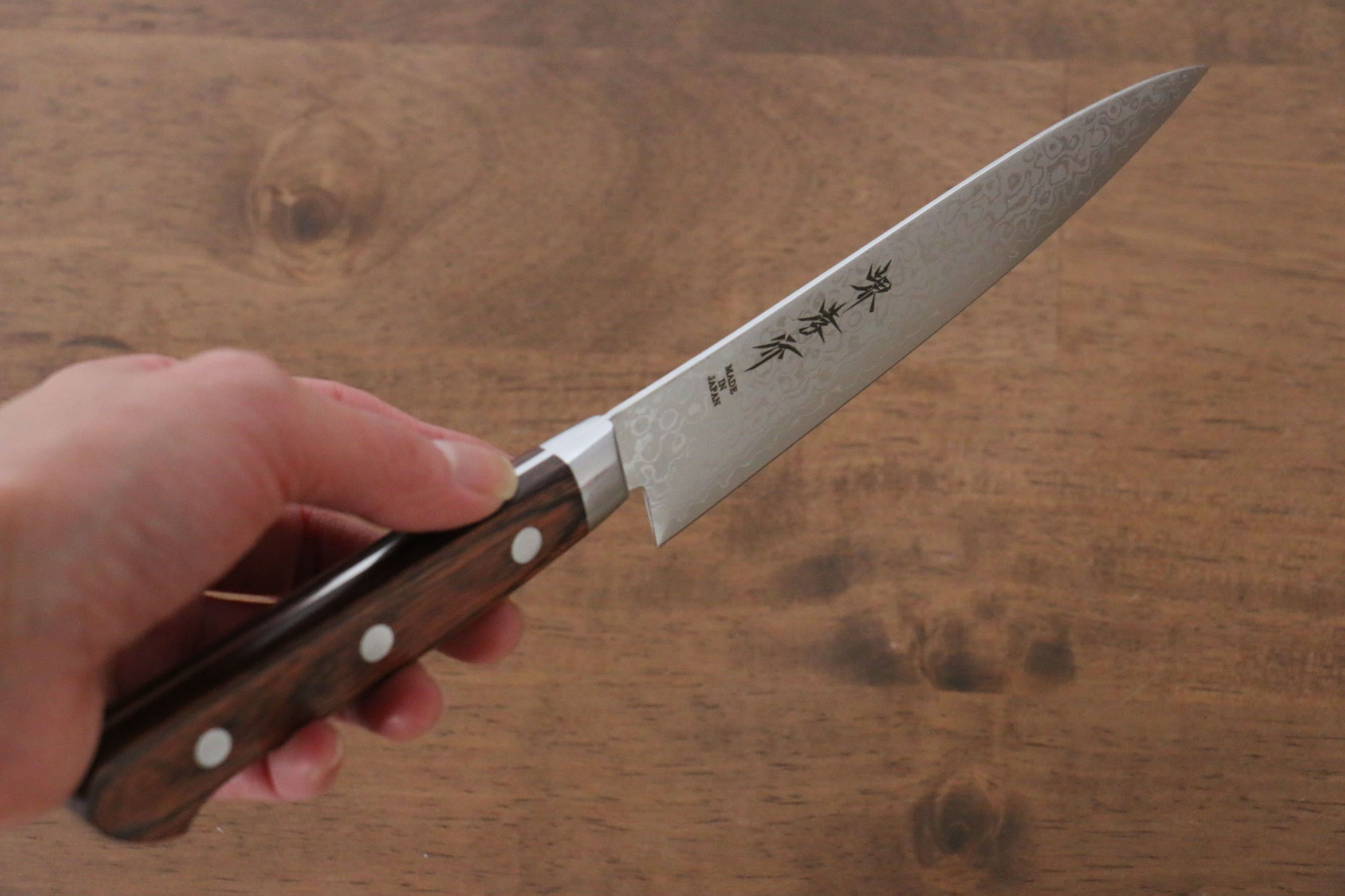 堺 孝行 VG10 17層大馬士革紋 鏡面處理 三德刀&多用途小刀組合 140mm & 165mm - 清助刃物