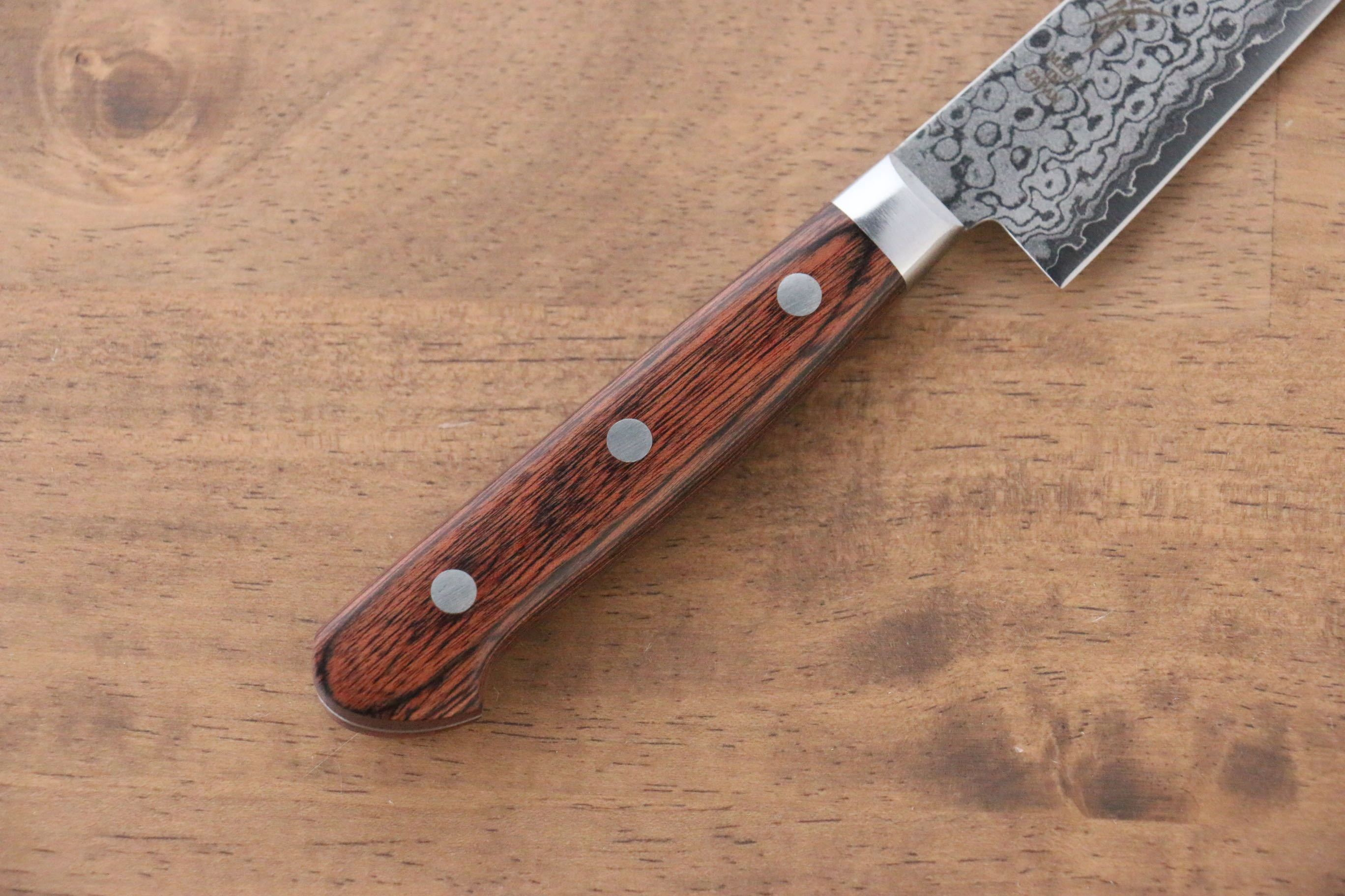 堺 孝行 VG10 17層大馬士革紋 鏡面處理 三德刀&多用途小刀組合 140mm & 165mm - 清助刃物