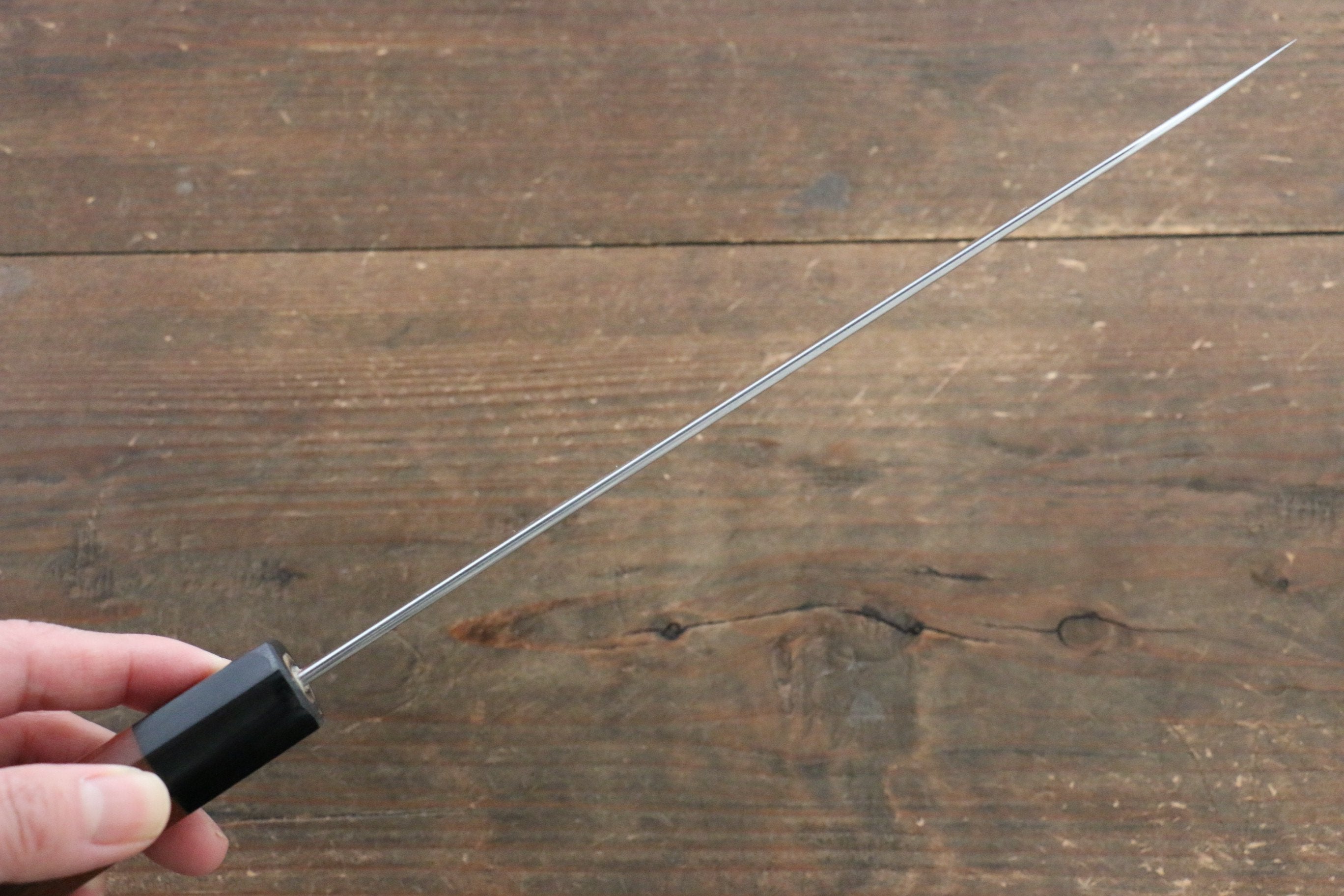 柴田崇行 甲鐵 超級青鋼 牛刀 210mm Jarrah 握把 - 清助刃物