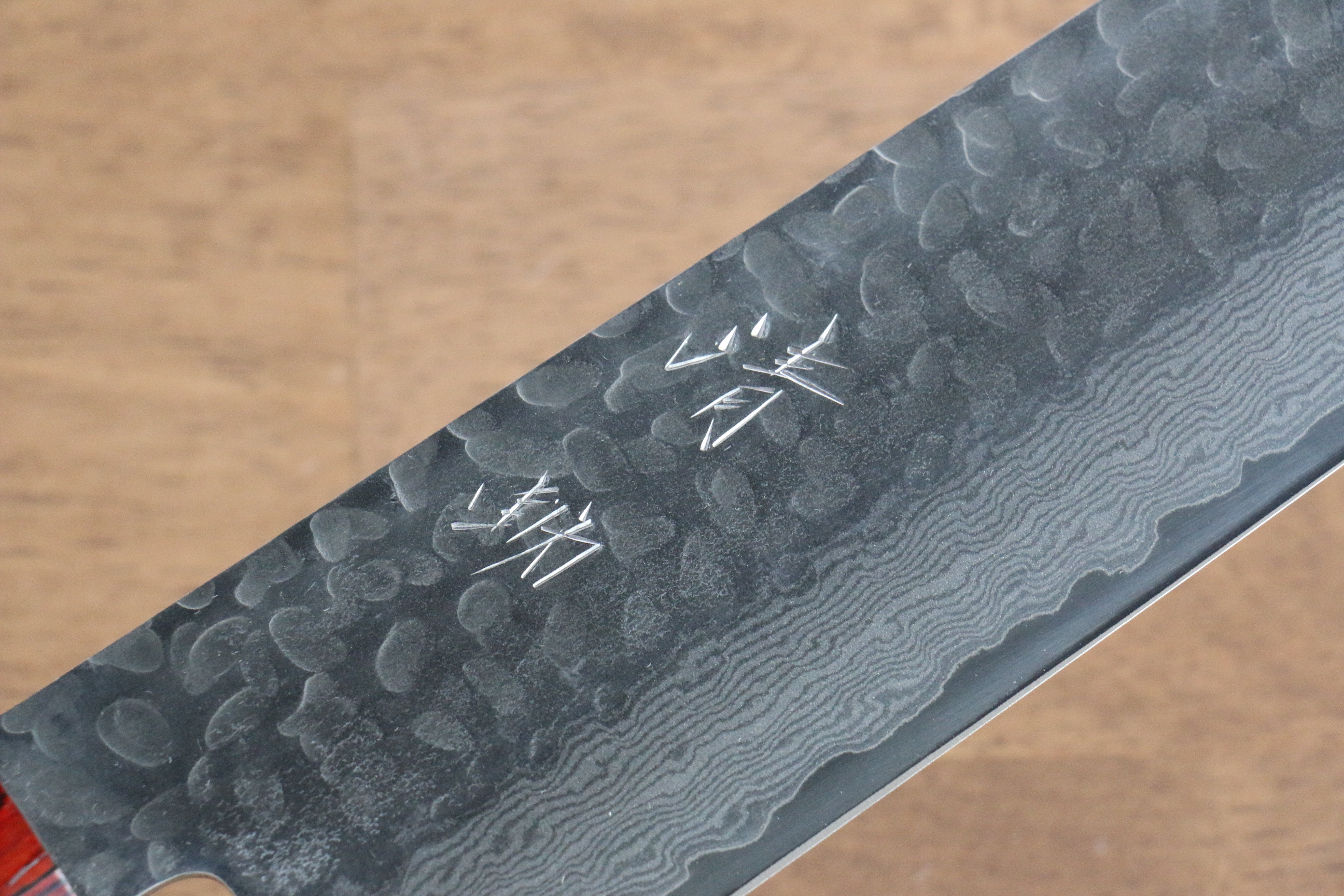 清助 VG10 大馬士革紋 菜切 180mm 黑合成木 握把 - 清助刃物