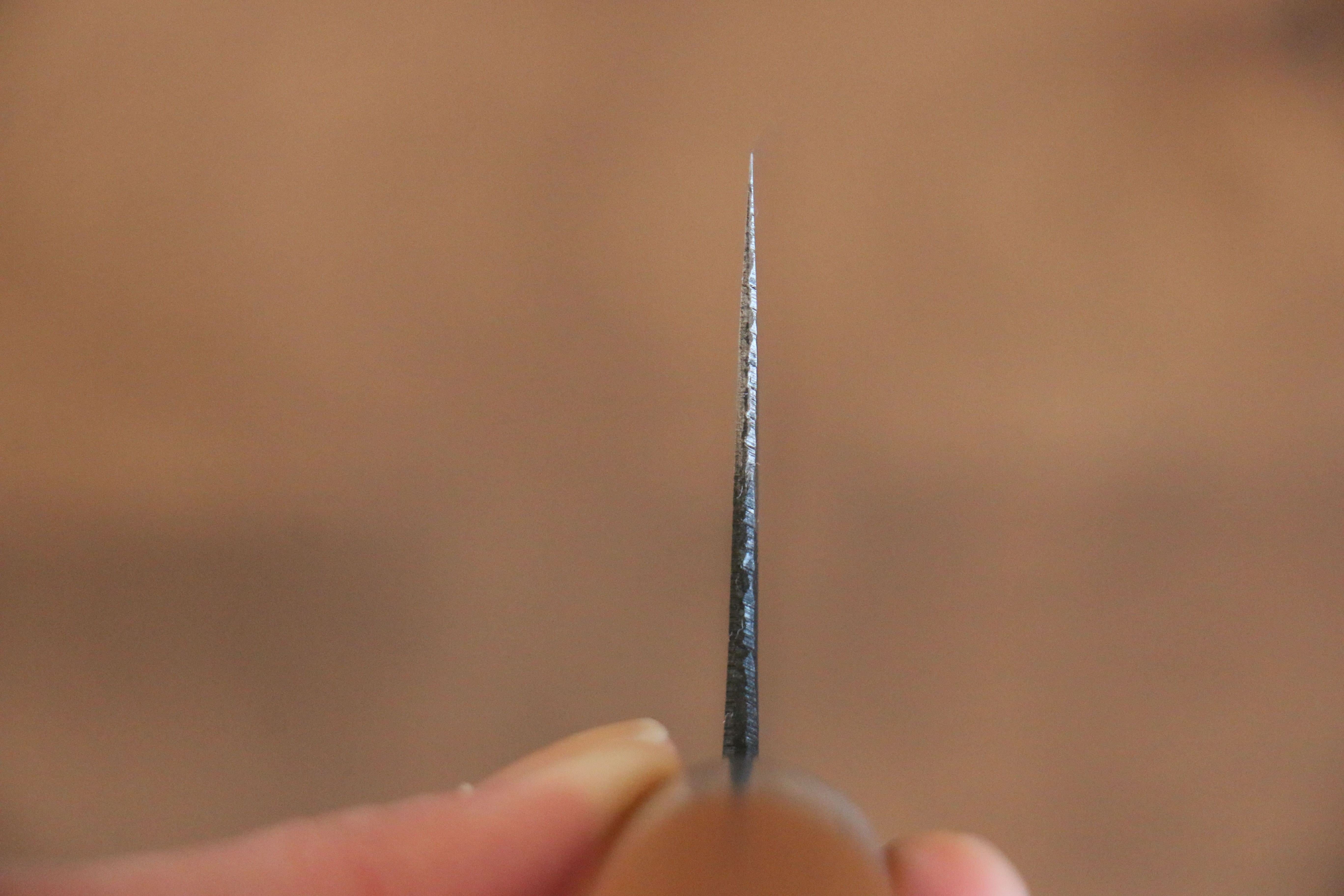 山本 直 白鋼 黑打 菜切 165mm 櫻桃木 握把 - 清助刃物