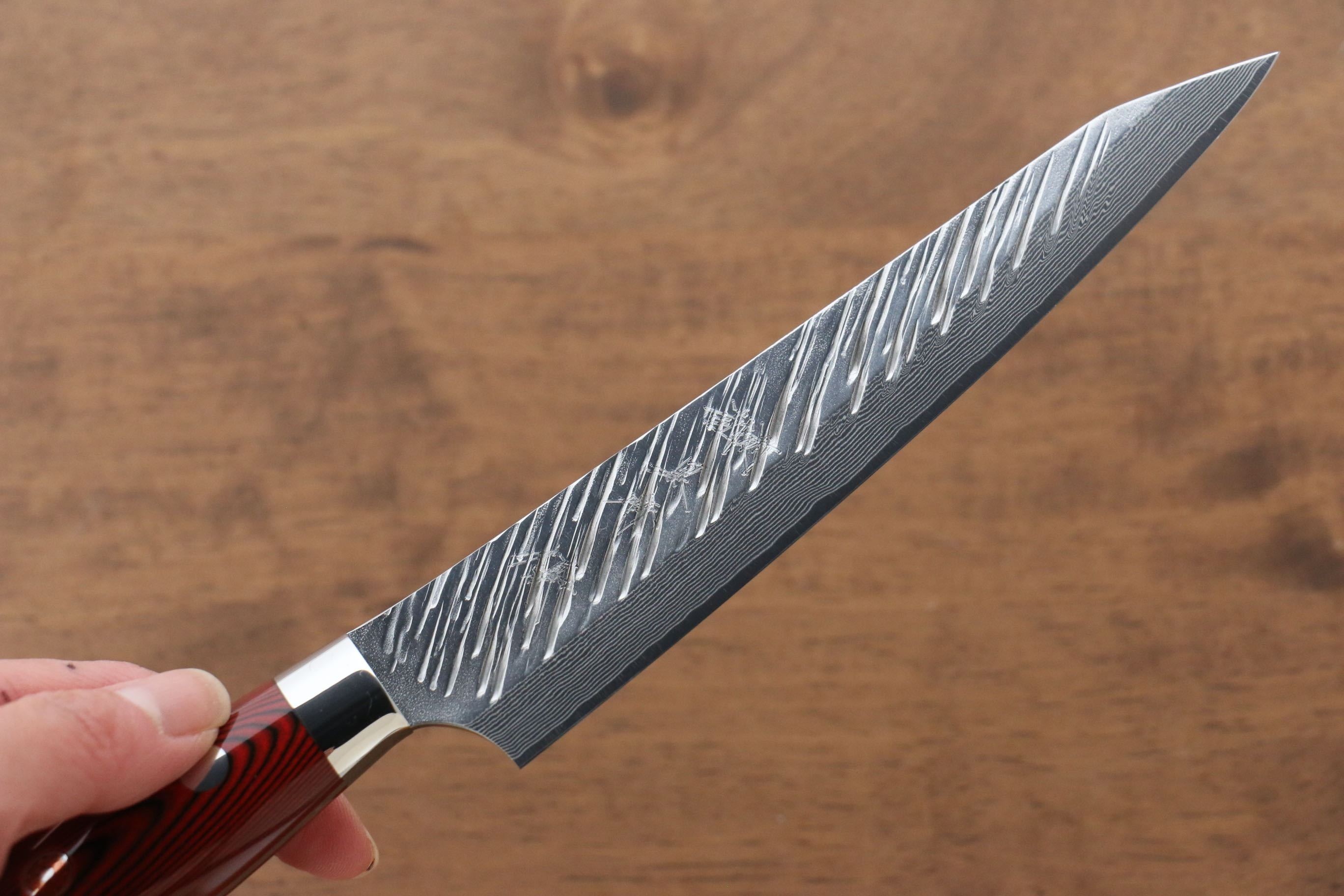 黑崎 優 風神 SG2 鎚目 多用途小刀 150mm 紅米卡塔(樹脂複合材料) 握把 - 清助刃物