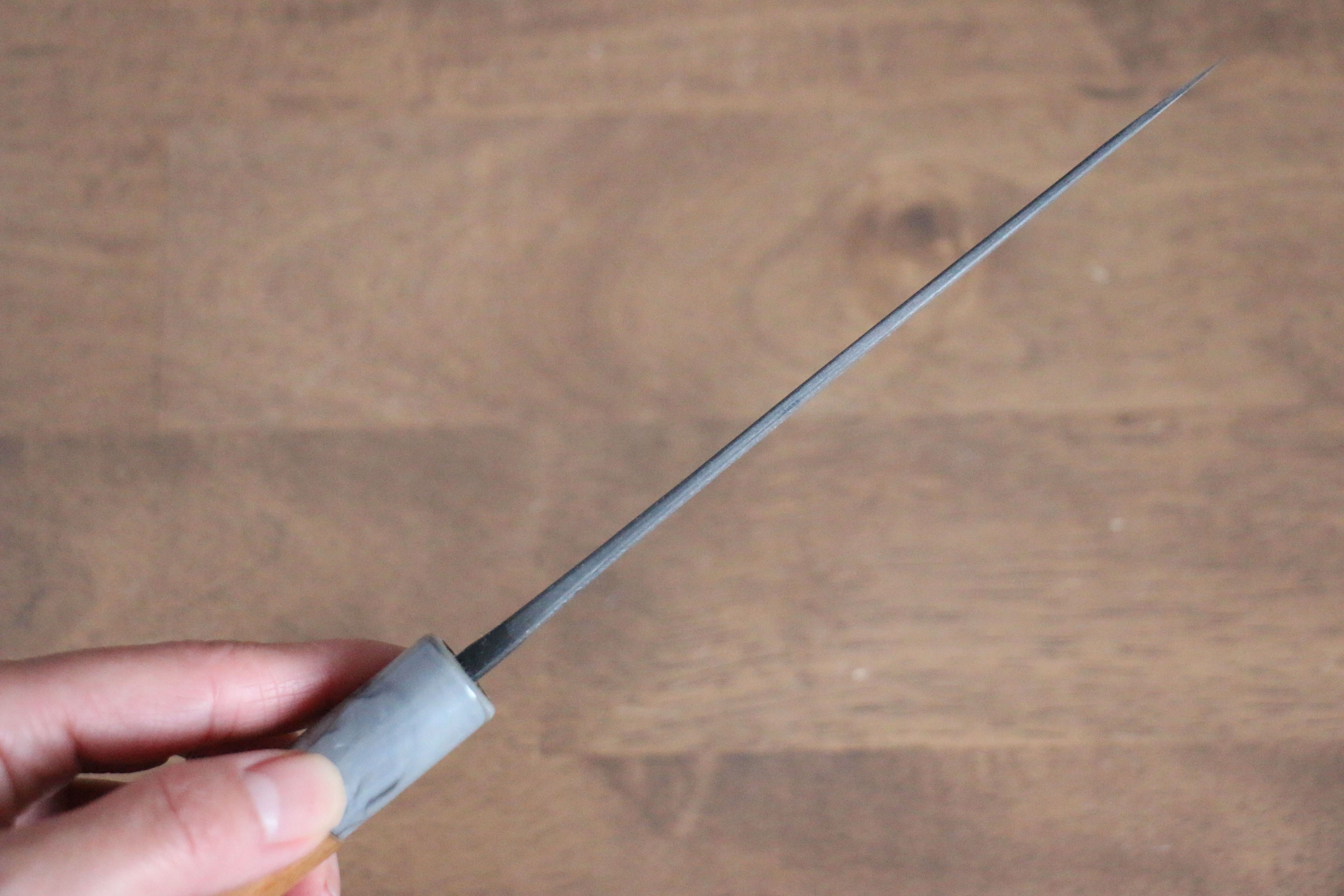 山本 直 白鋼二號 黑打 多用途小刀 140mm 櫻桃木 握把 - 清助刃物