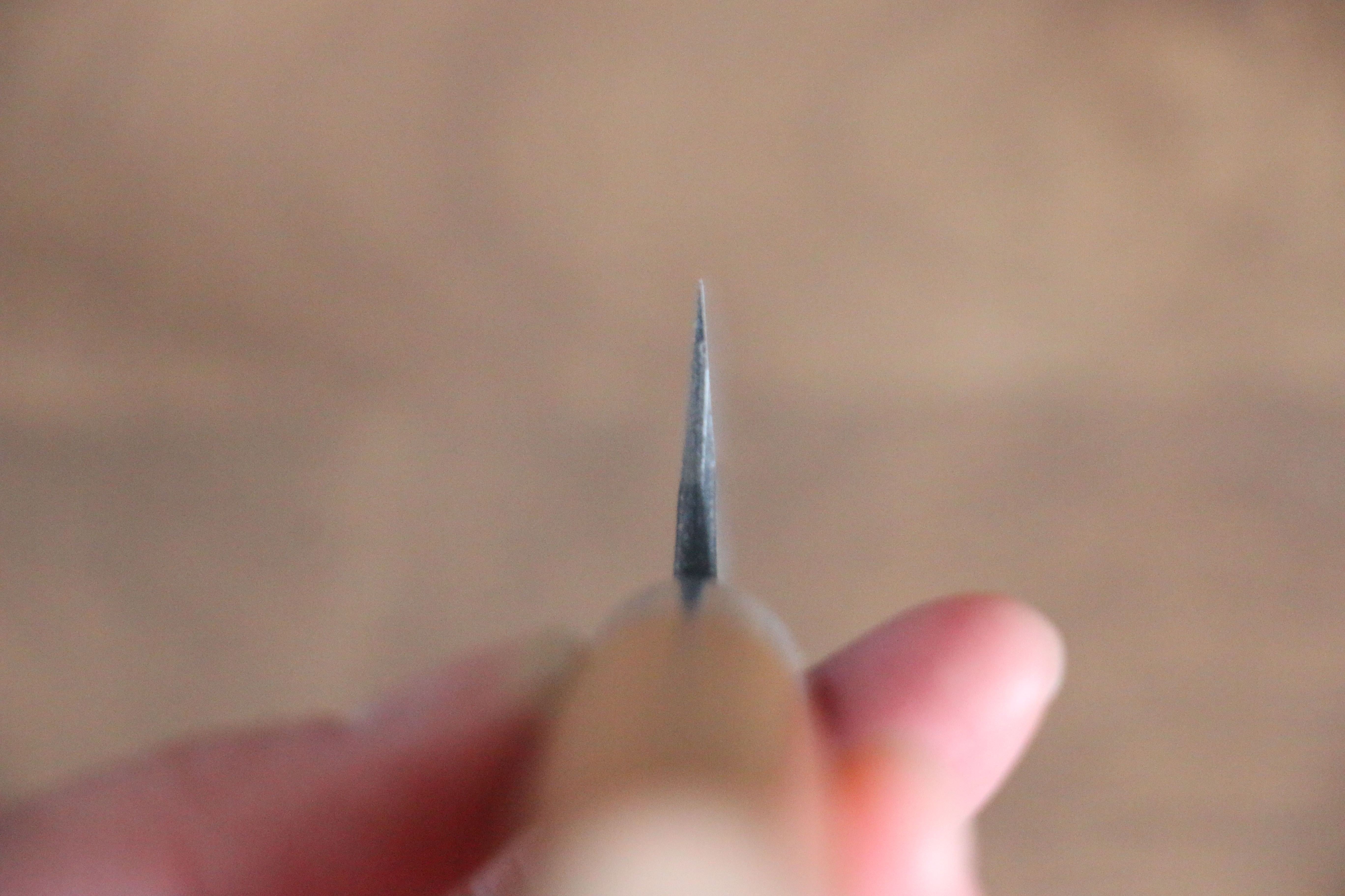 山本 直 白鋼二號 黑打 多用途小刀 140mm 櫻桃木 握把 - 清助刃物