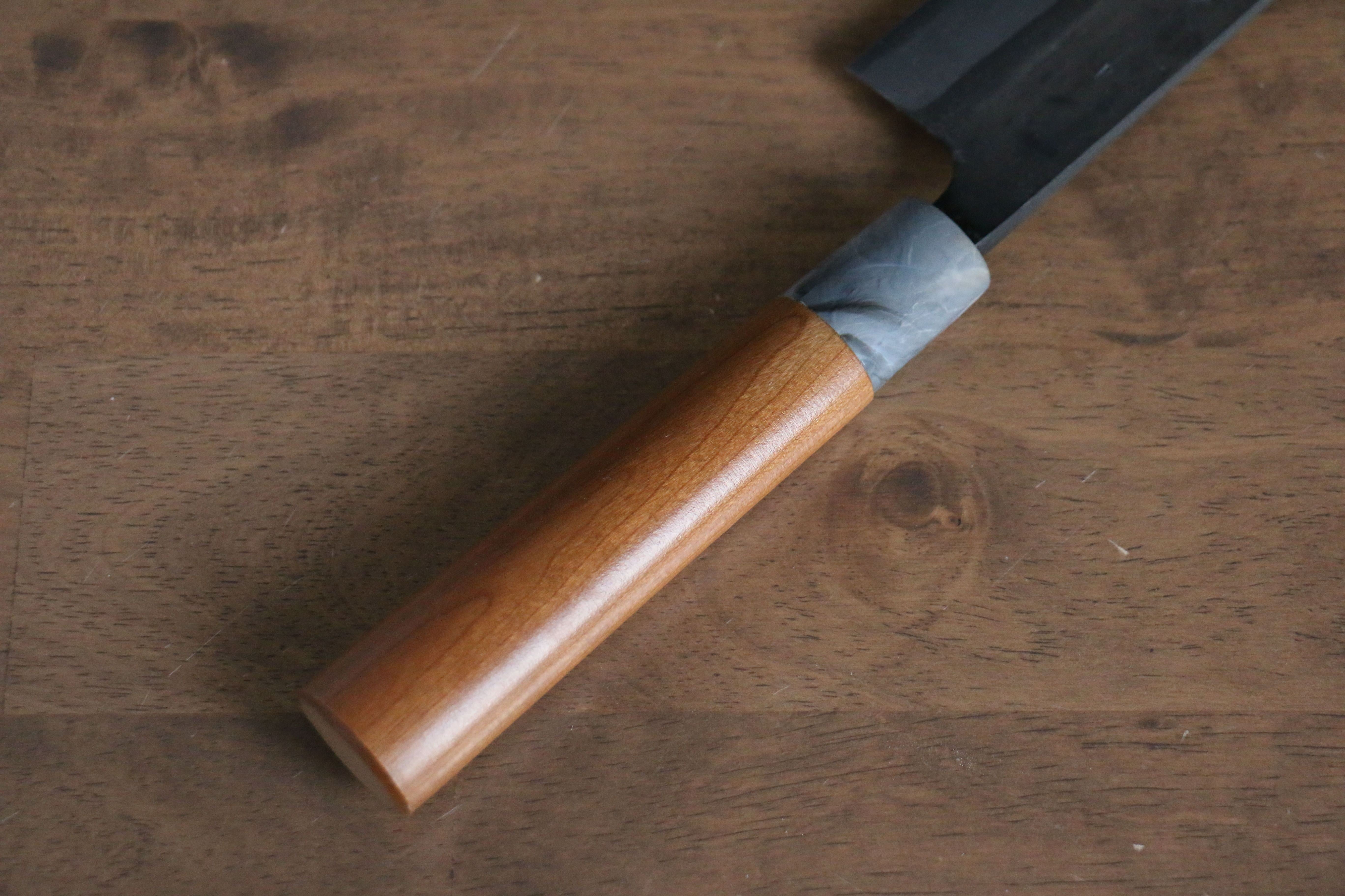 山本 直 白鋼二號 黑打 筋引 270mm 櫻桃木 握把 - 清助刃物