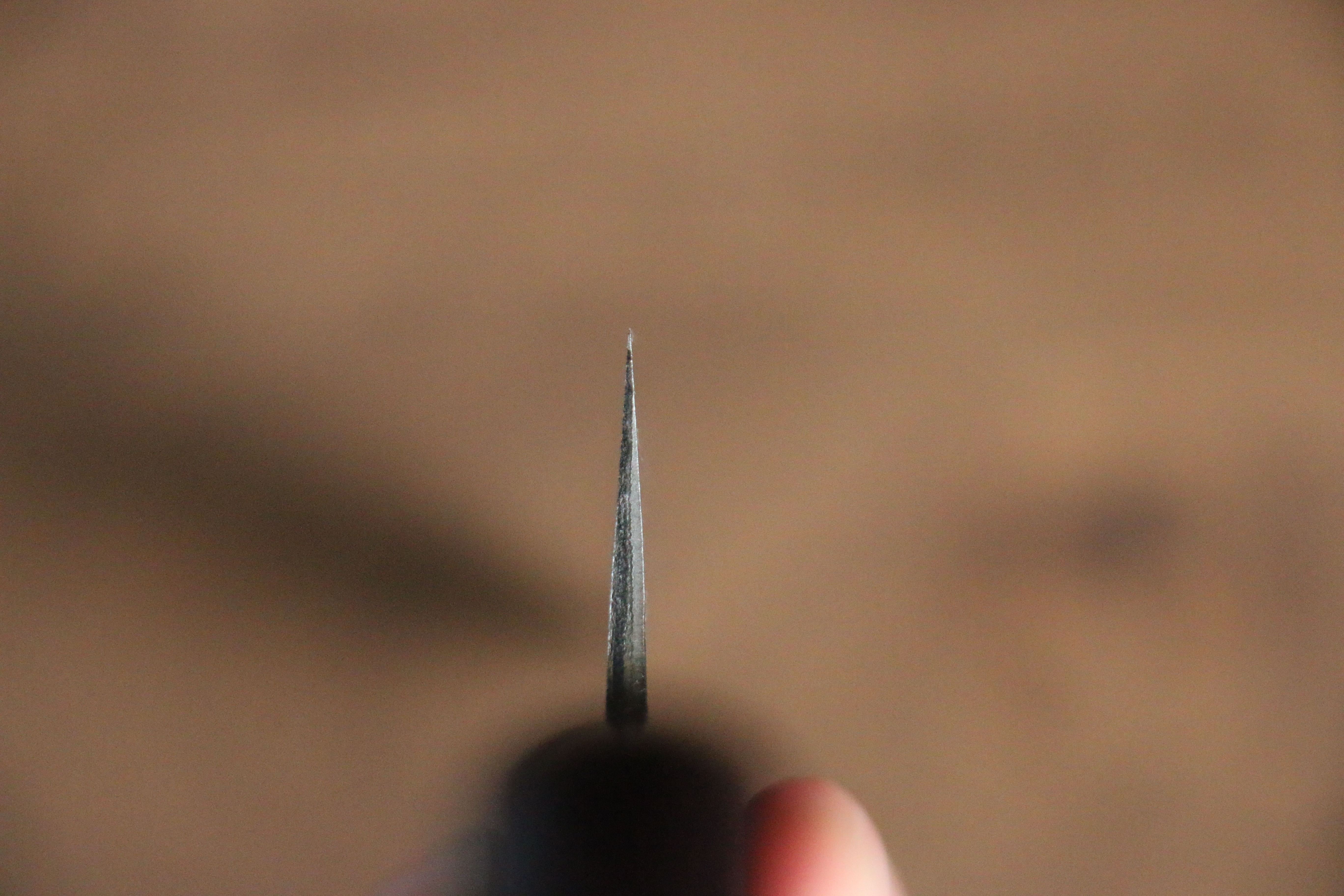 山本 直 白鋼二號 牛刀 210mm 紅合成木 握把 - 清助刃物