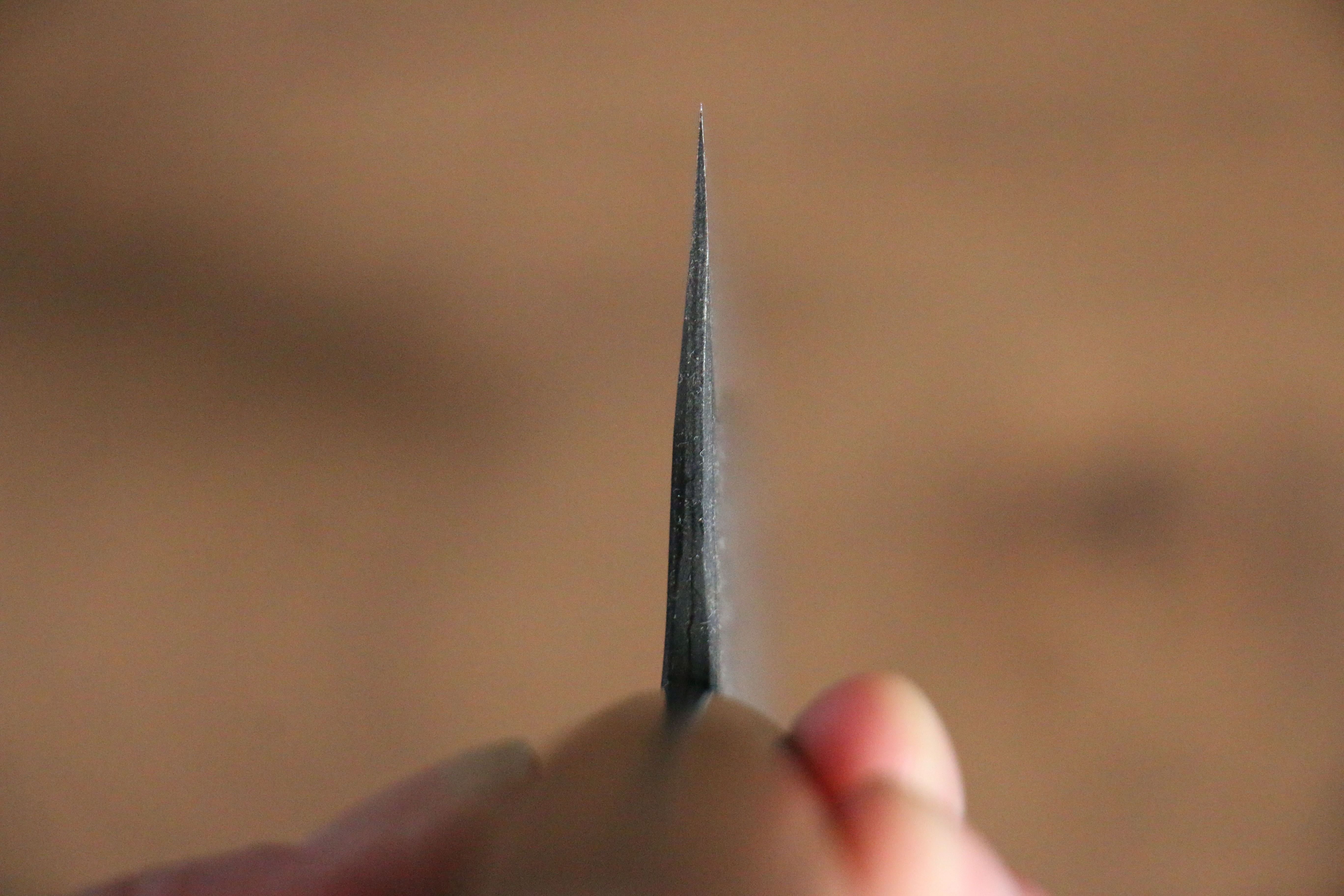 山本 直 青鋼 黑打 牛刀 210mm 核桃木 握把 - 清助刃物