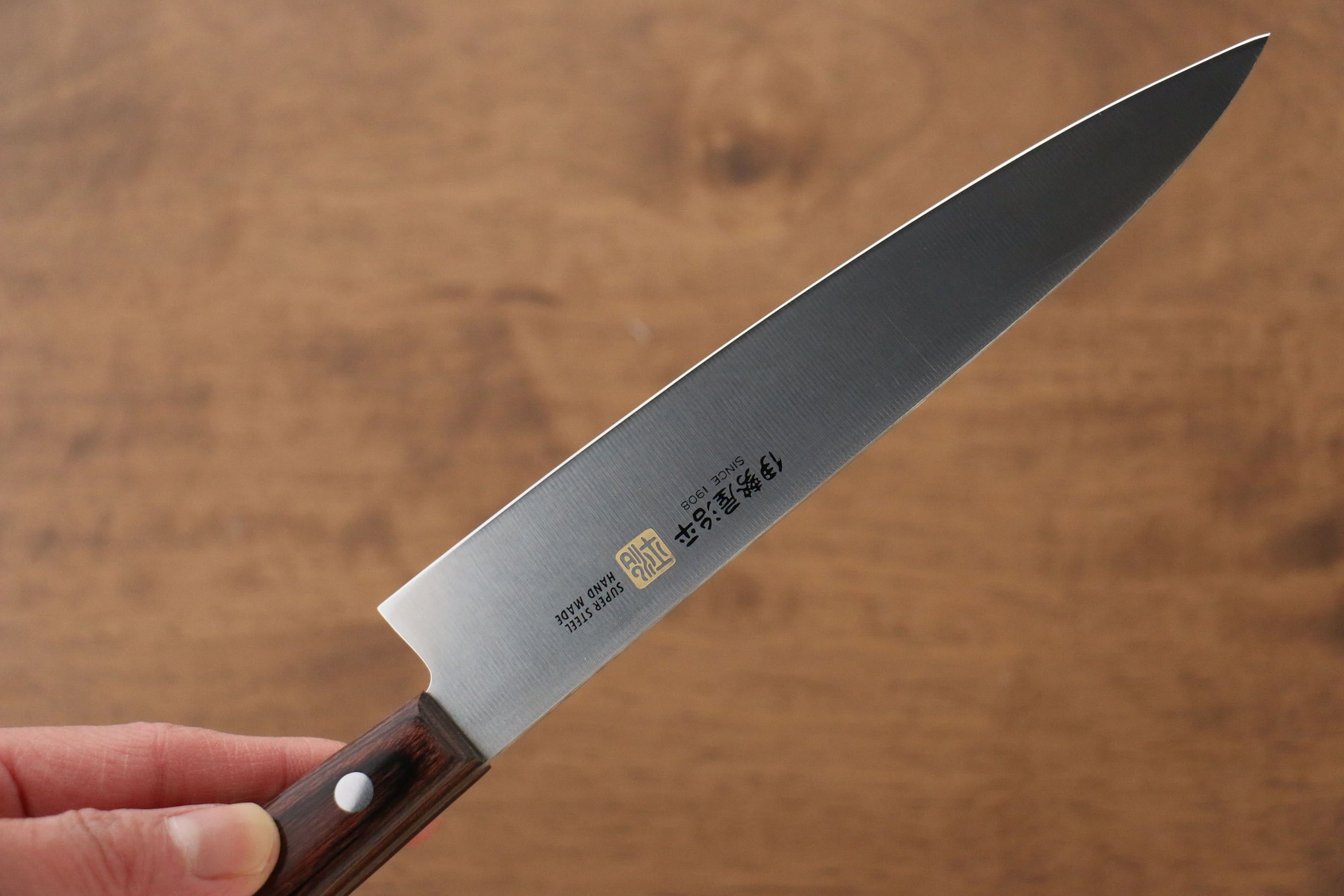 伊勢屋 鉬鋼(MOL) 多用途小刀 150mm 桃花心木 握把 - 清助刃物