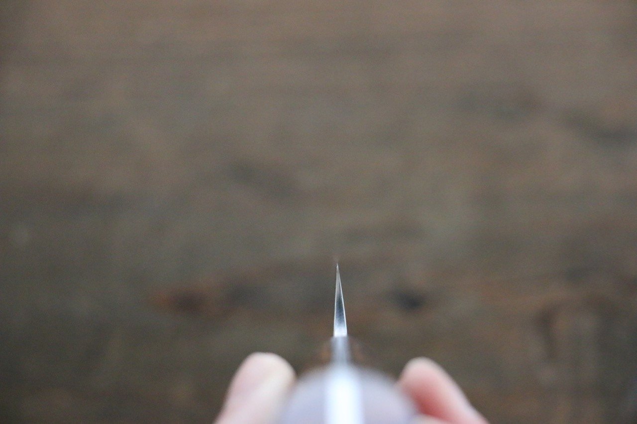 黑崎 優 雫 SG2 鎚目 多用途小刀 120mm 鐵木握把 - 清助刃物
