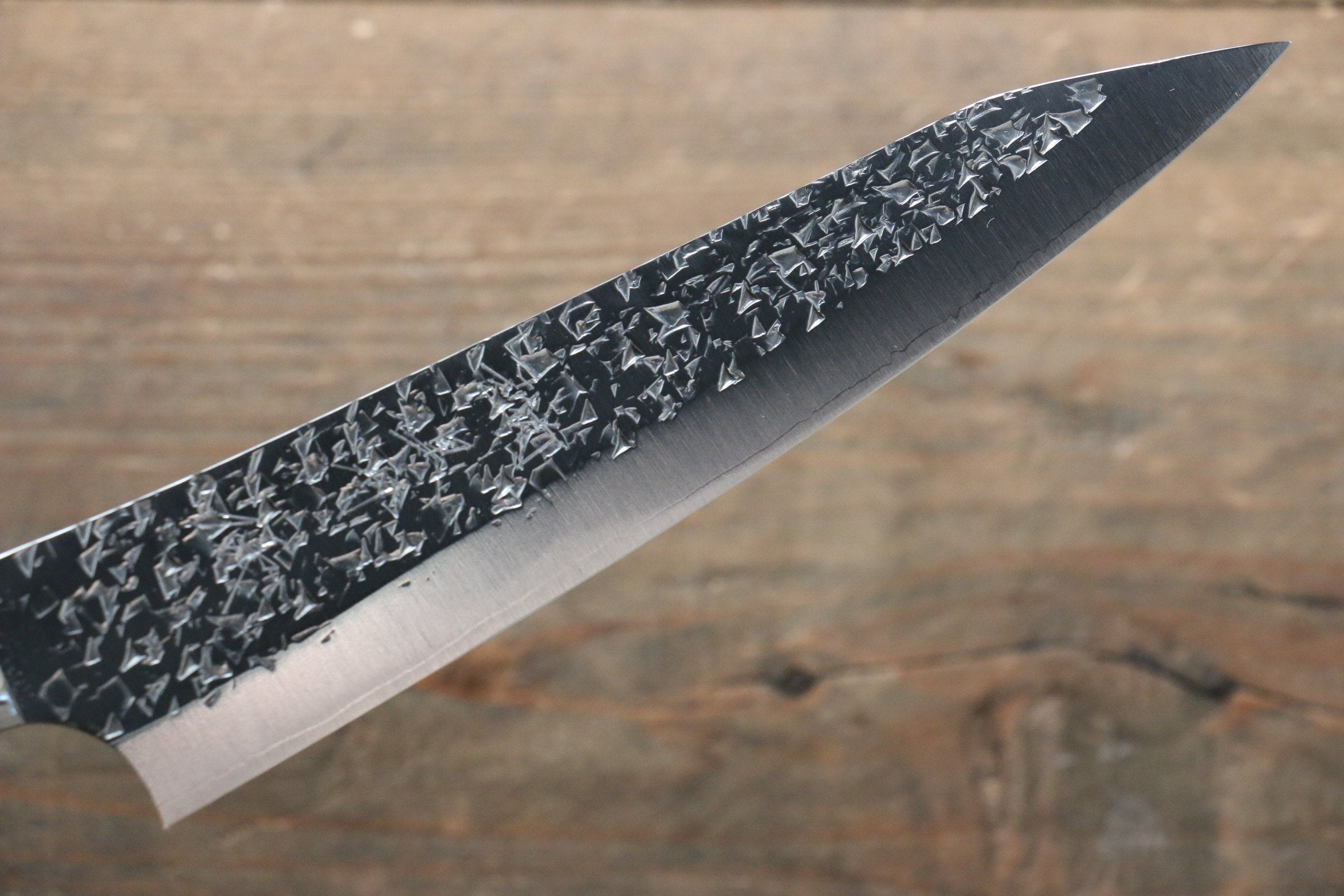 黑崎 優 雫 SG2 鎚目 多用途小刀 150mm 穩定木 握把 - 清助刃物
