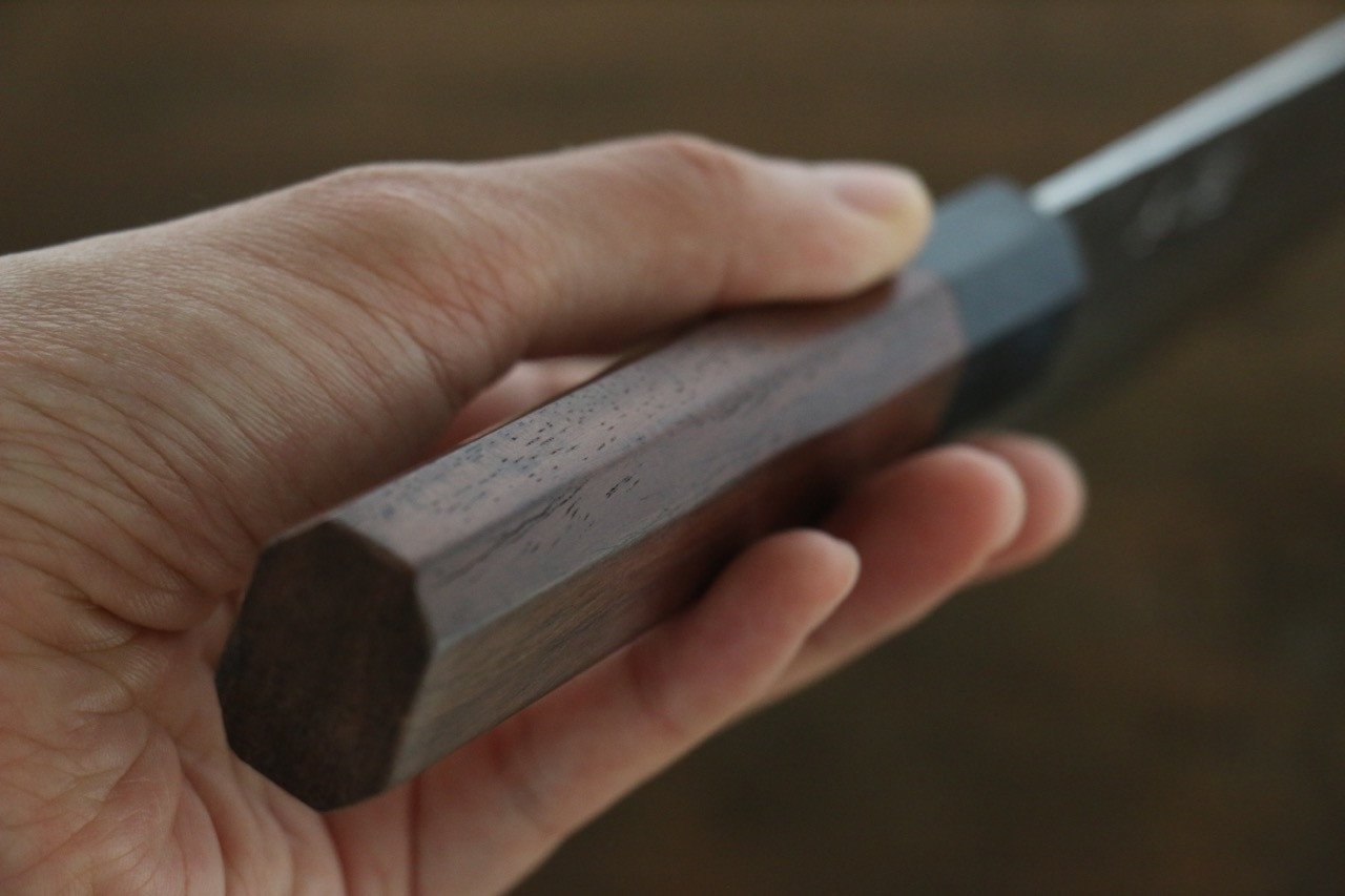 清助 AUS10 三德刀 180mm 紫檀木 握把 - 清助刃物