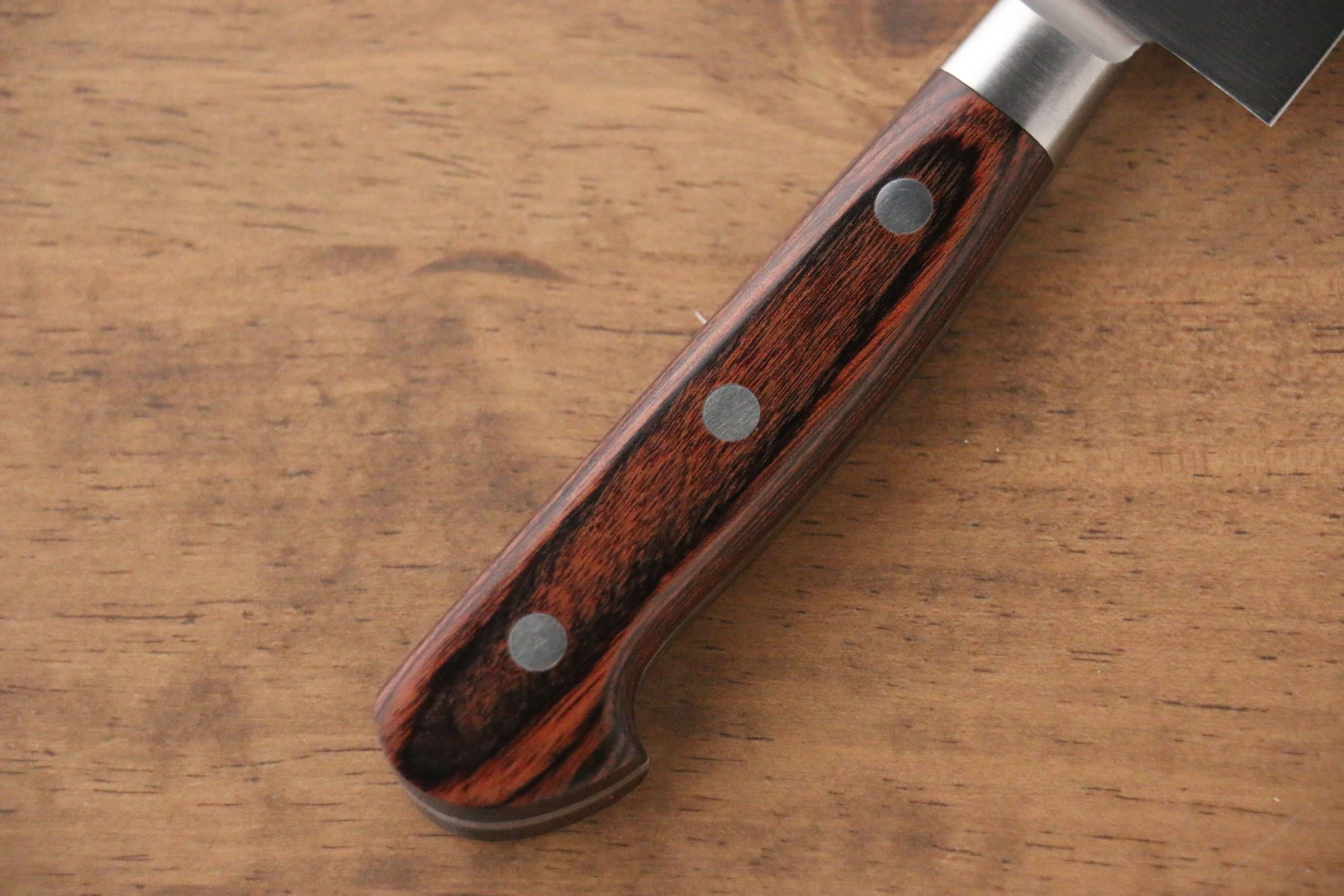 伊勢屋 鉬鋼(MOL) 多用途小刀 150mm 桃花心合成木 握把 - 清助刃物
