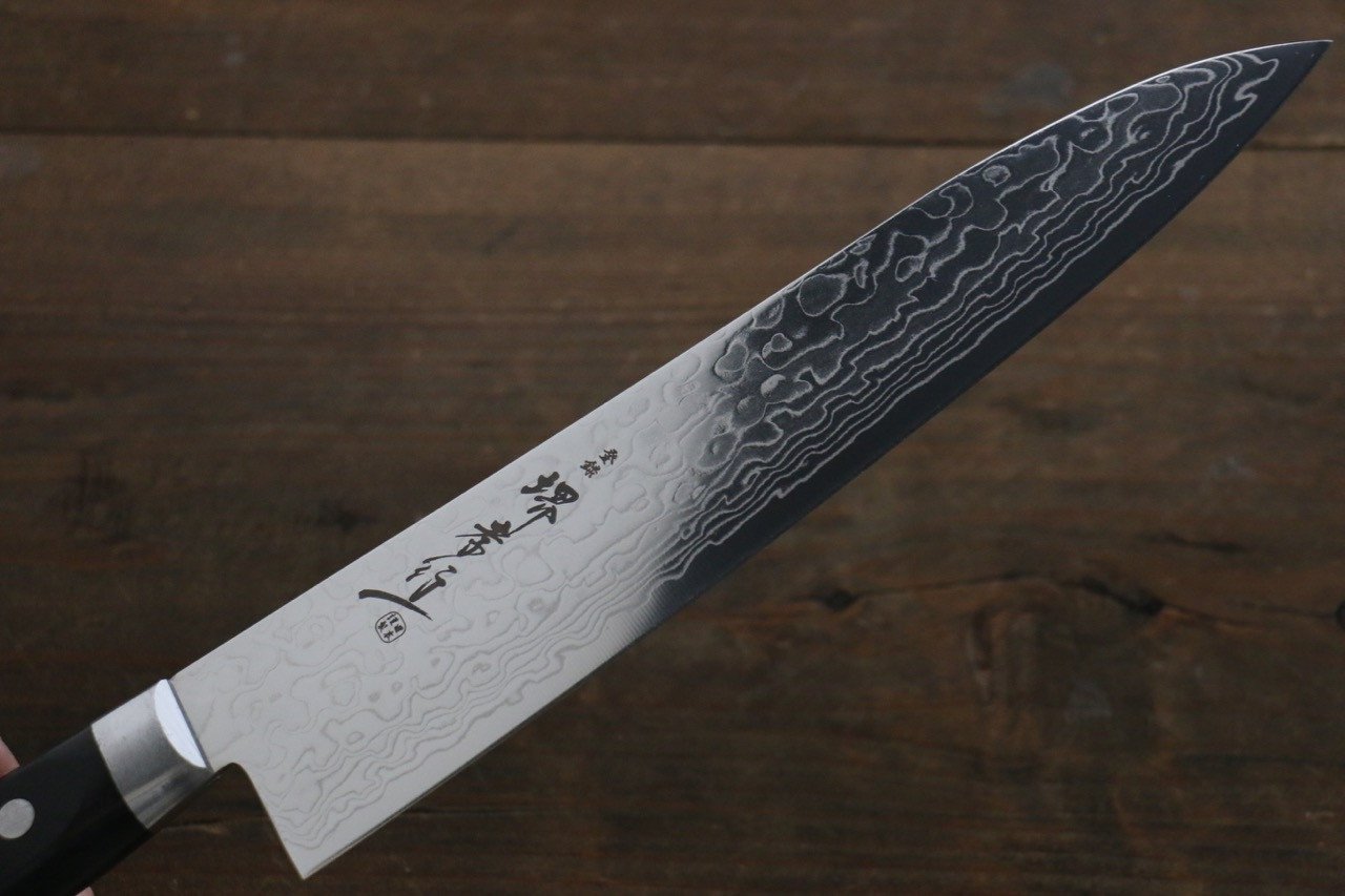 堺 孝行 AUS10 45層 鏡面處理 大馬士革紋 牛刀 210mm - 清助刃物